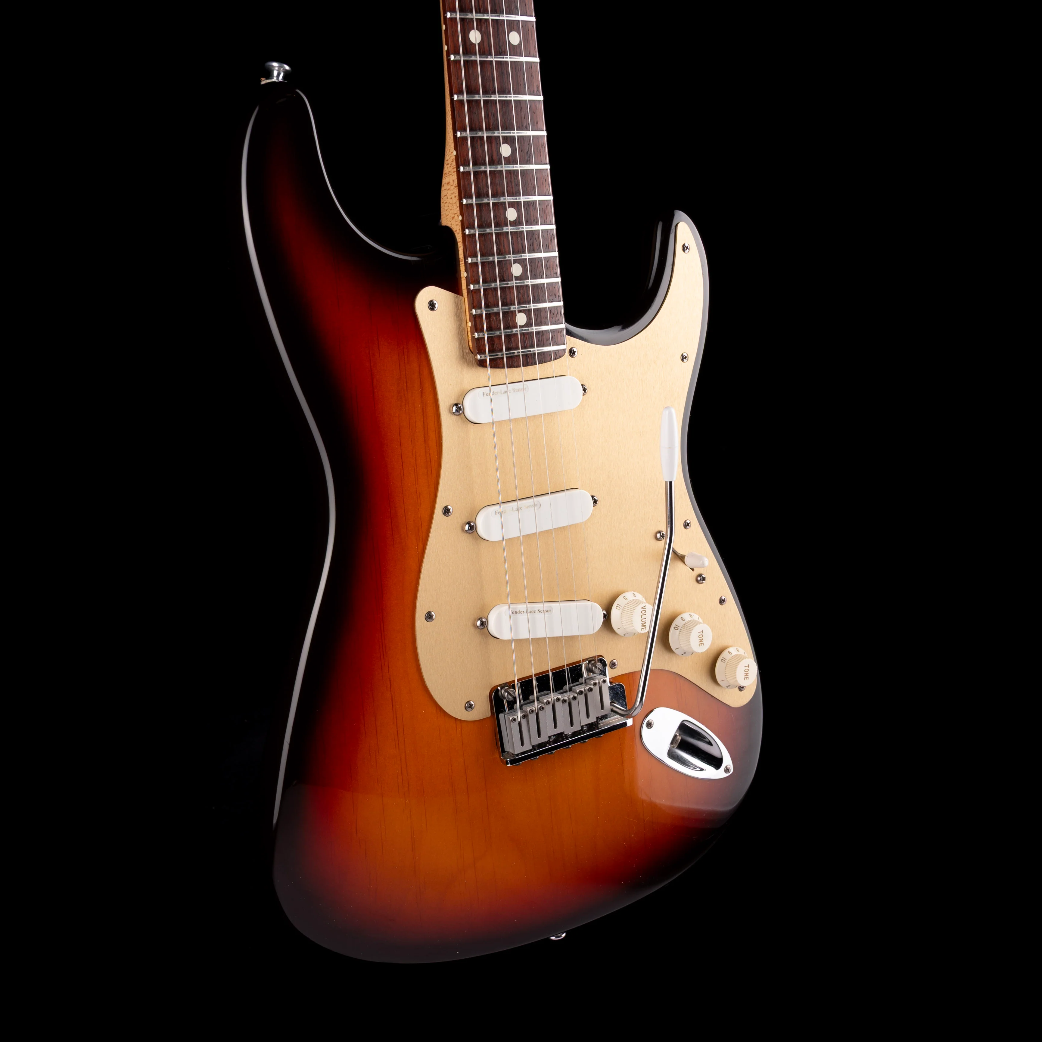 Pre Owned 1996 Fender 50th Anniversary Stratocaster Plus 3-Tone Brown Sunburst with Case - Image 6