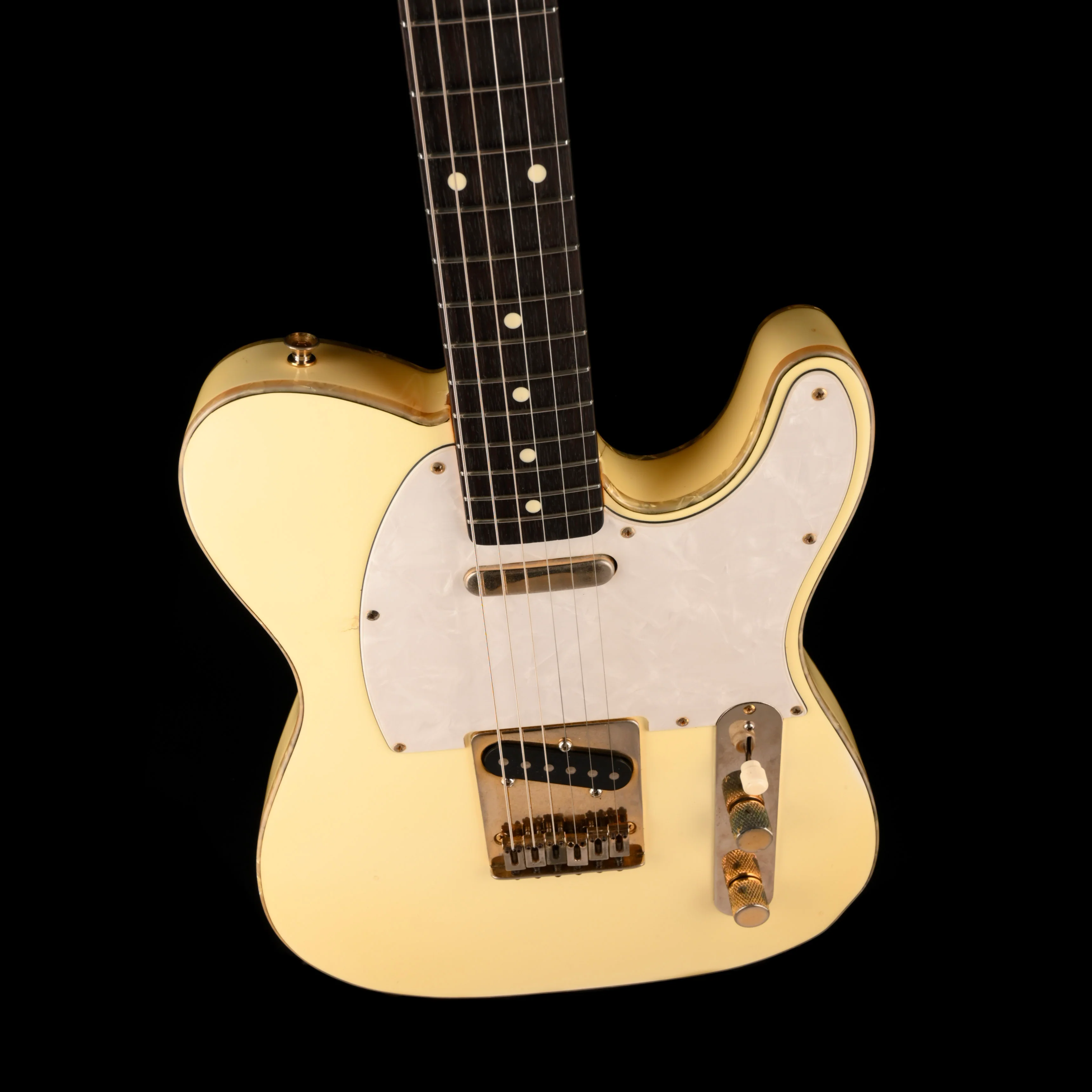 Pre Owned 1996 Fender 50th Anniversary Telecaster Custom Vintage White With Case - Image 3
