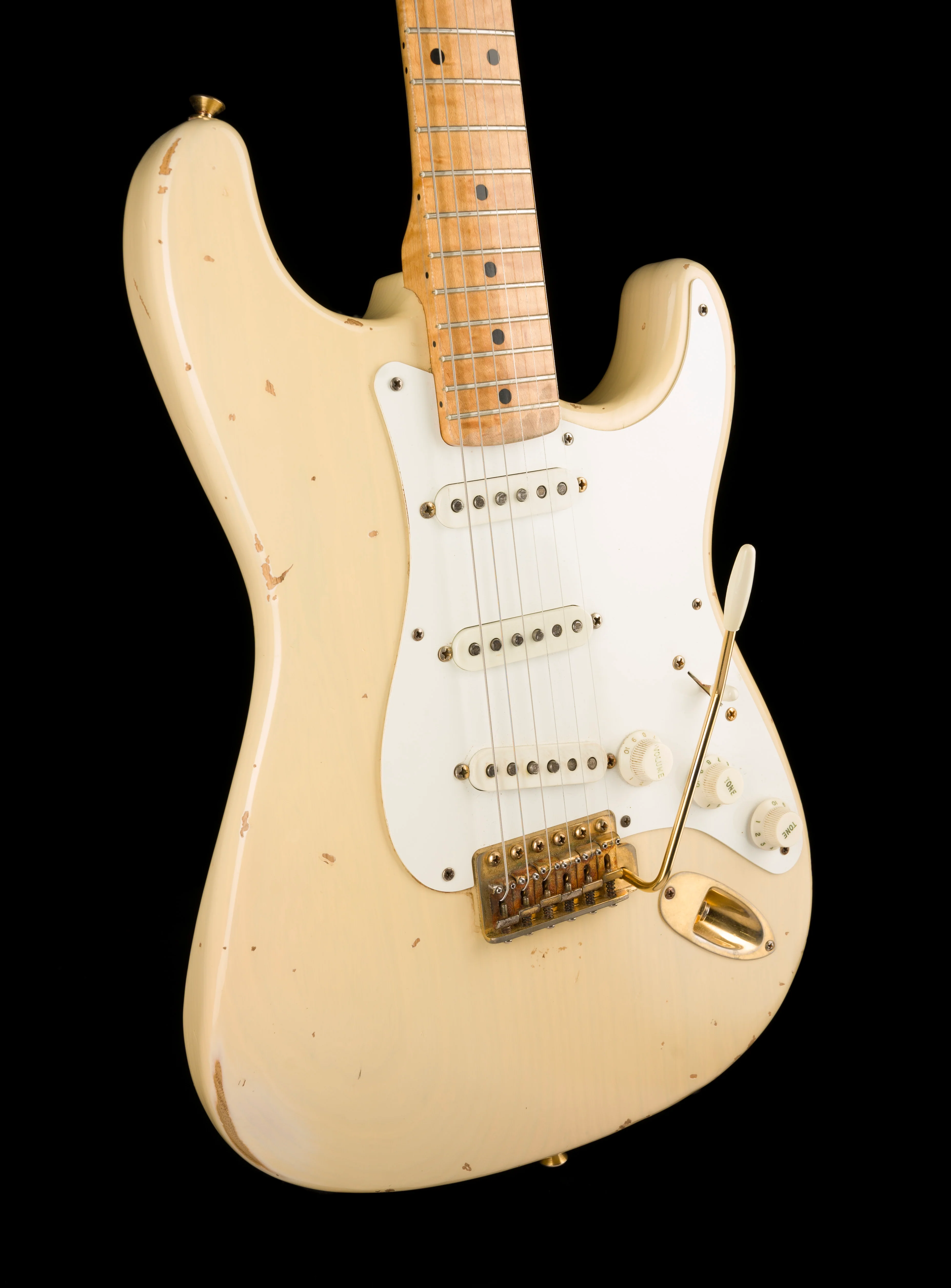 Pre Owned 1996 Fender Custom Shop Vince Cunetto Relic 50s Stratocaster Blonde with OHSC - Image 10