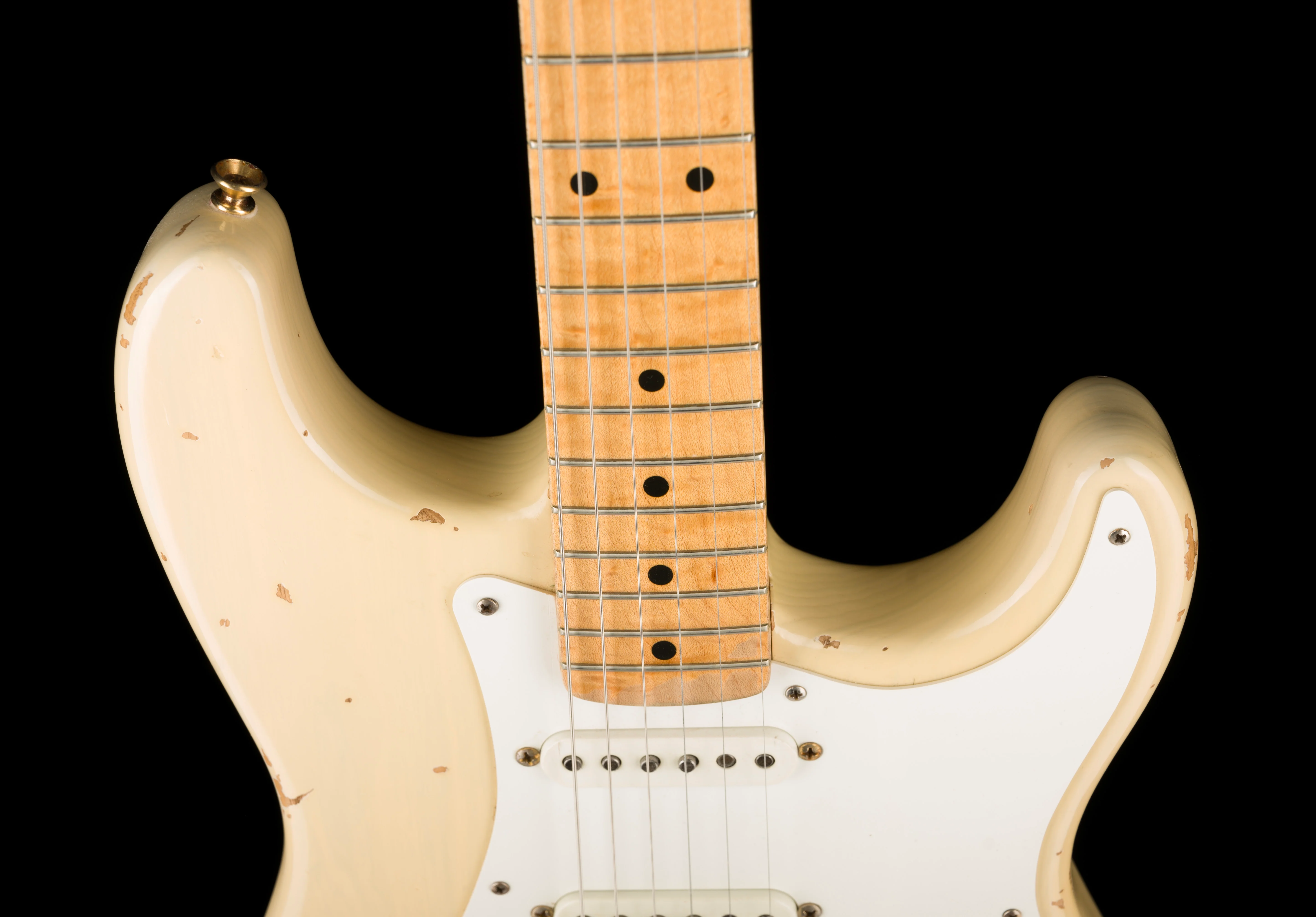 Pre Owned 1996 Fender Custom Shop Vince Cunetto Relic 50s Stratocaster Blonde with OHSC - Image 3