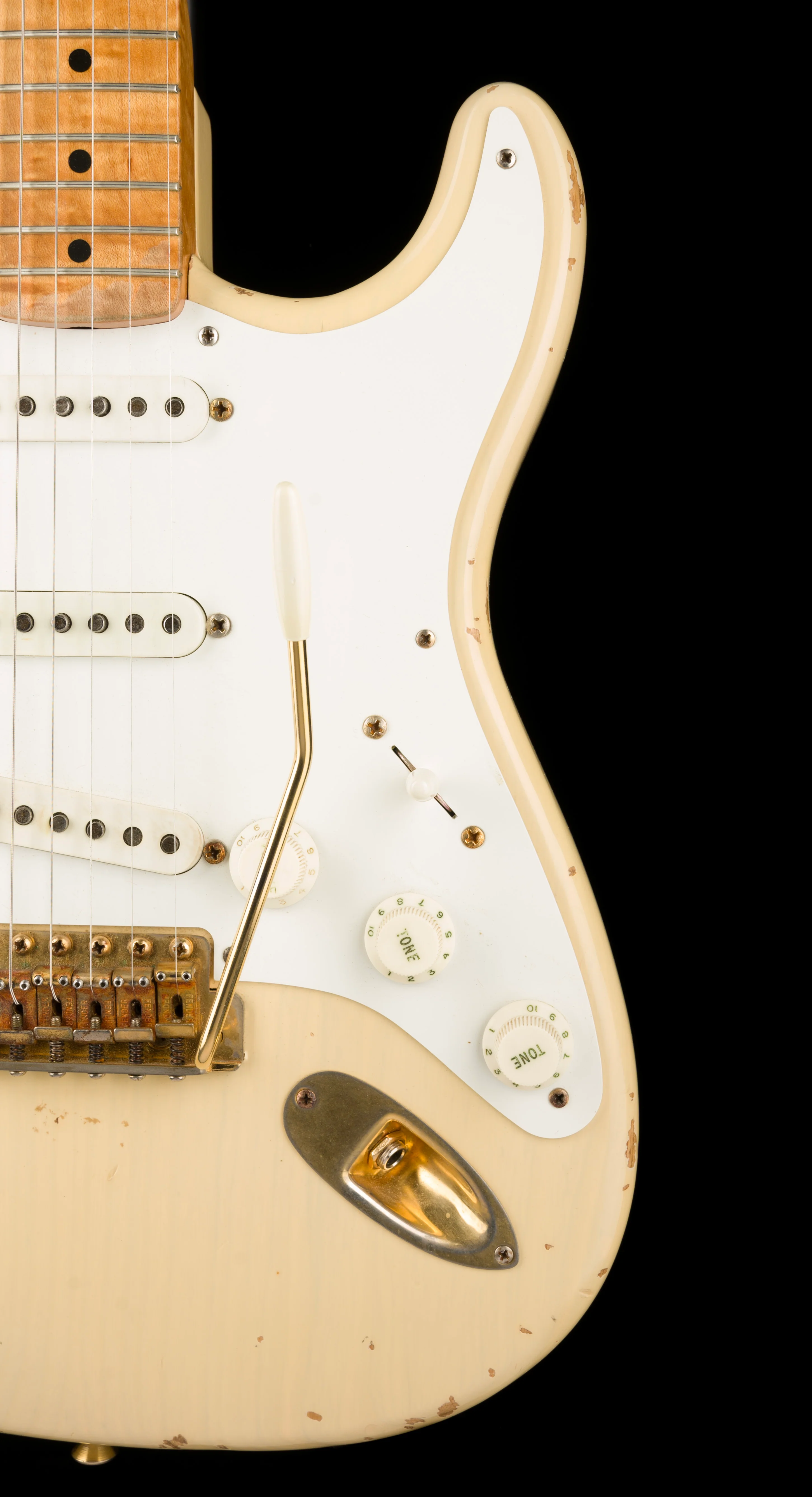 Pre Owned 1996 Fender Custom Shop Vince Cunetto Relic 50s Stratocaster Blonde with OHSC - Image 9