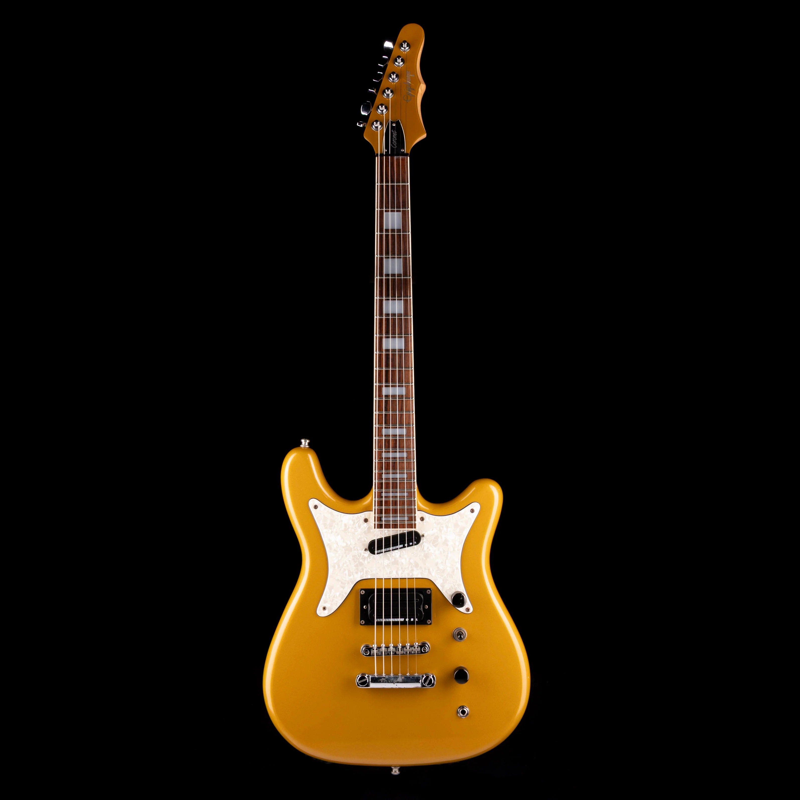 Pre-Owned 1997 Epiphone Coronet Gold With Gig Bag - Image 2