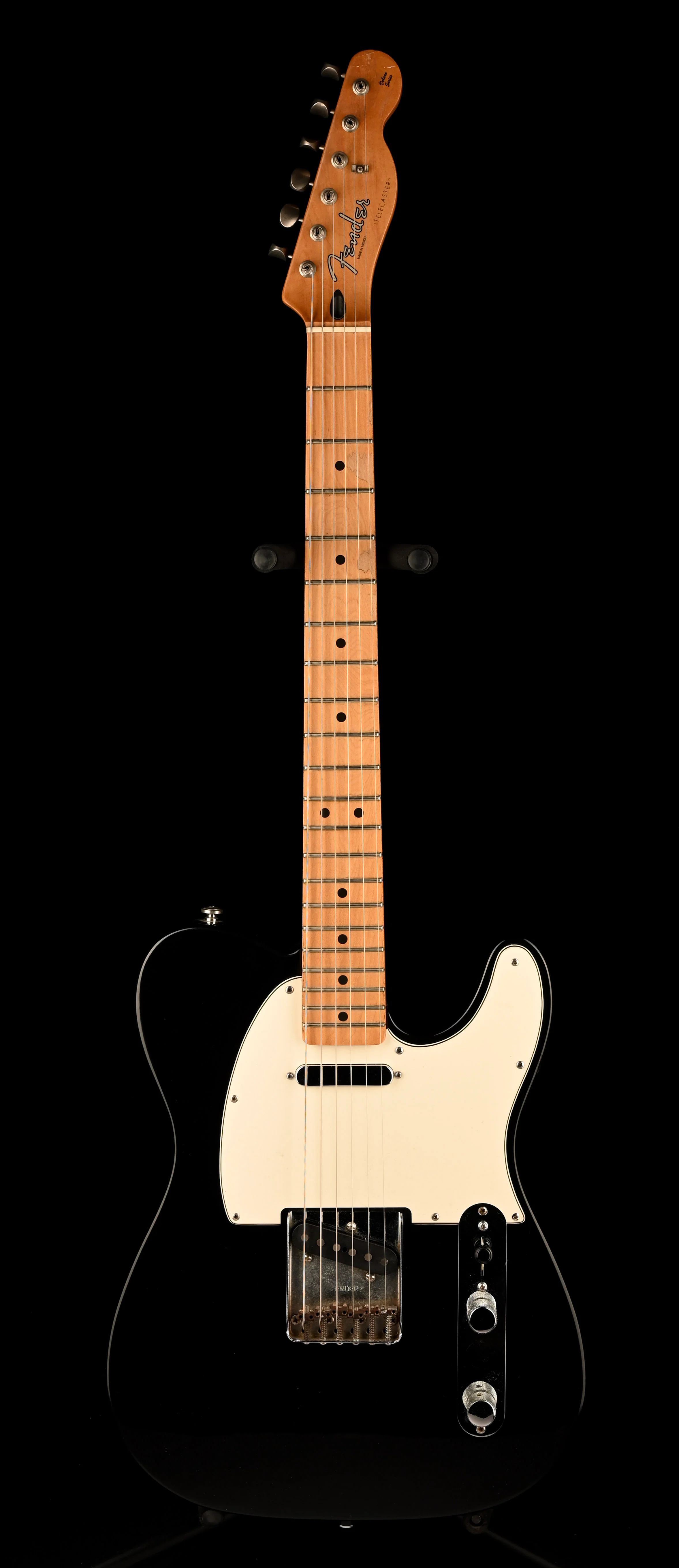 Pre Owned 1997 Fender Standard Telecaster Guitar Black With Mods - Image 2