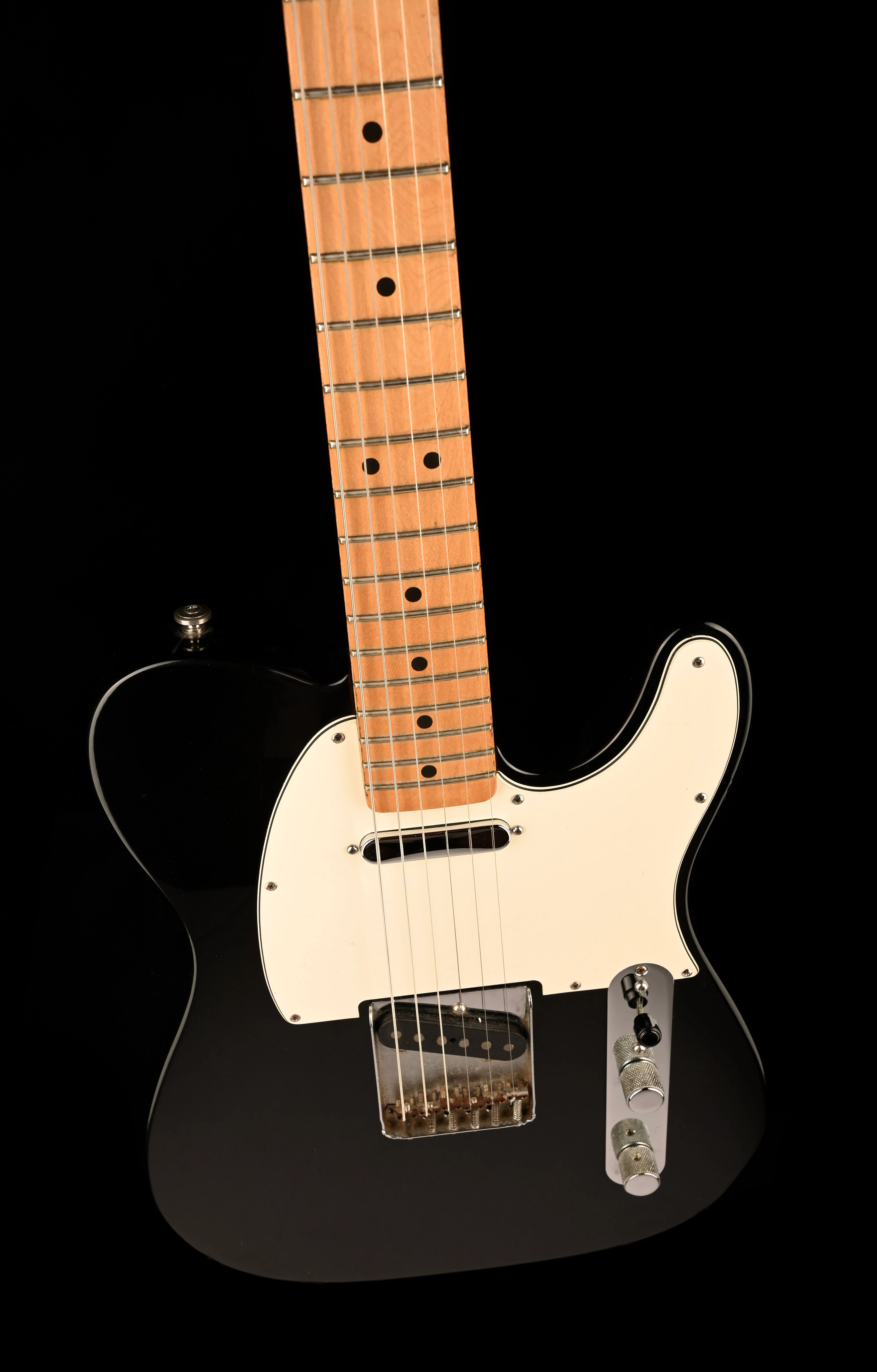 Pre Owned 1997 Fender Standard Telecaster Guitar Black With Mods - Image 4