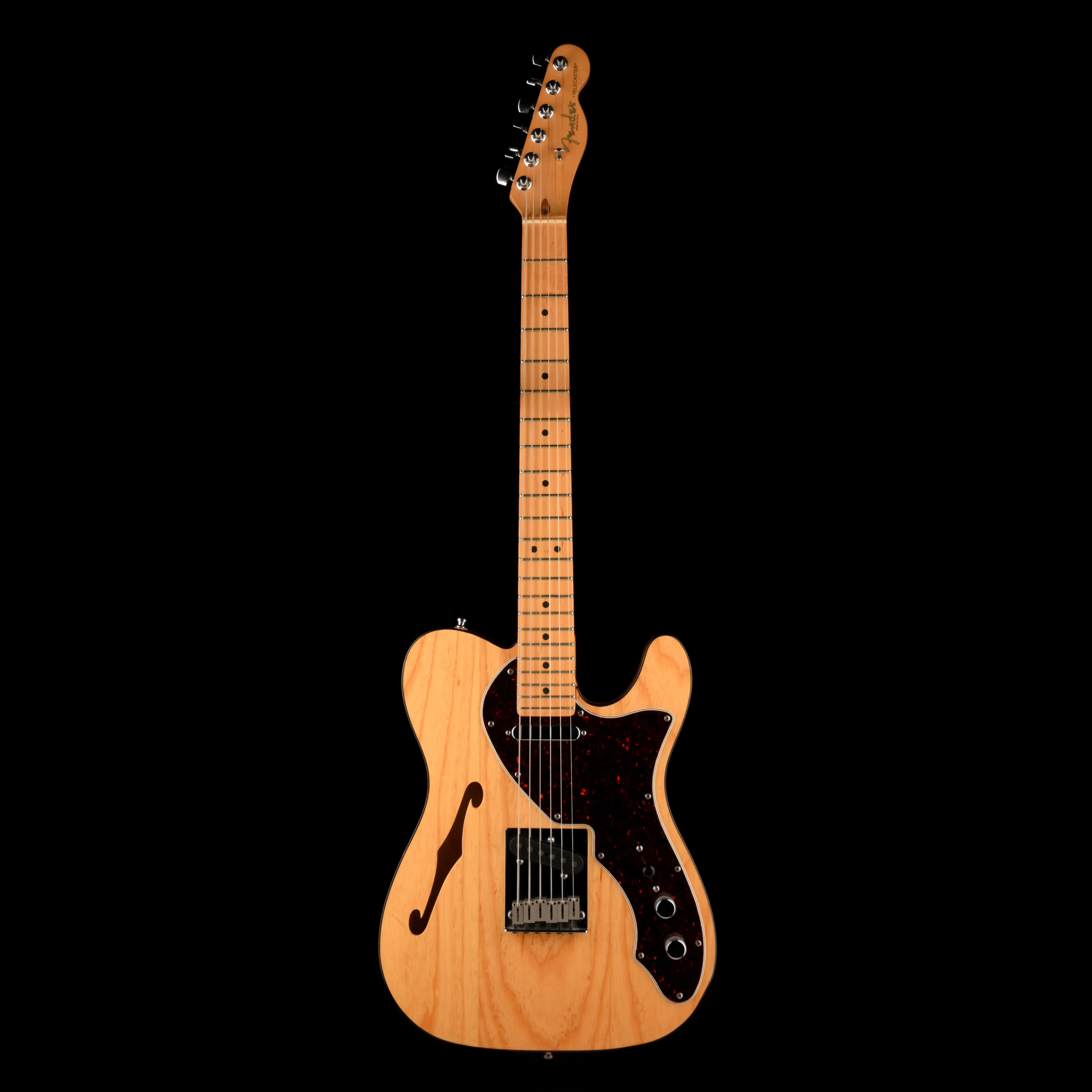 Pre Owned 1997 Fender 90's Telecaster Thinline Natural With Case - Image 2