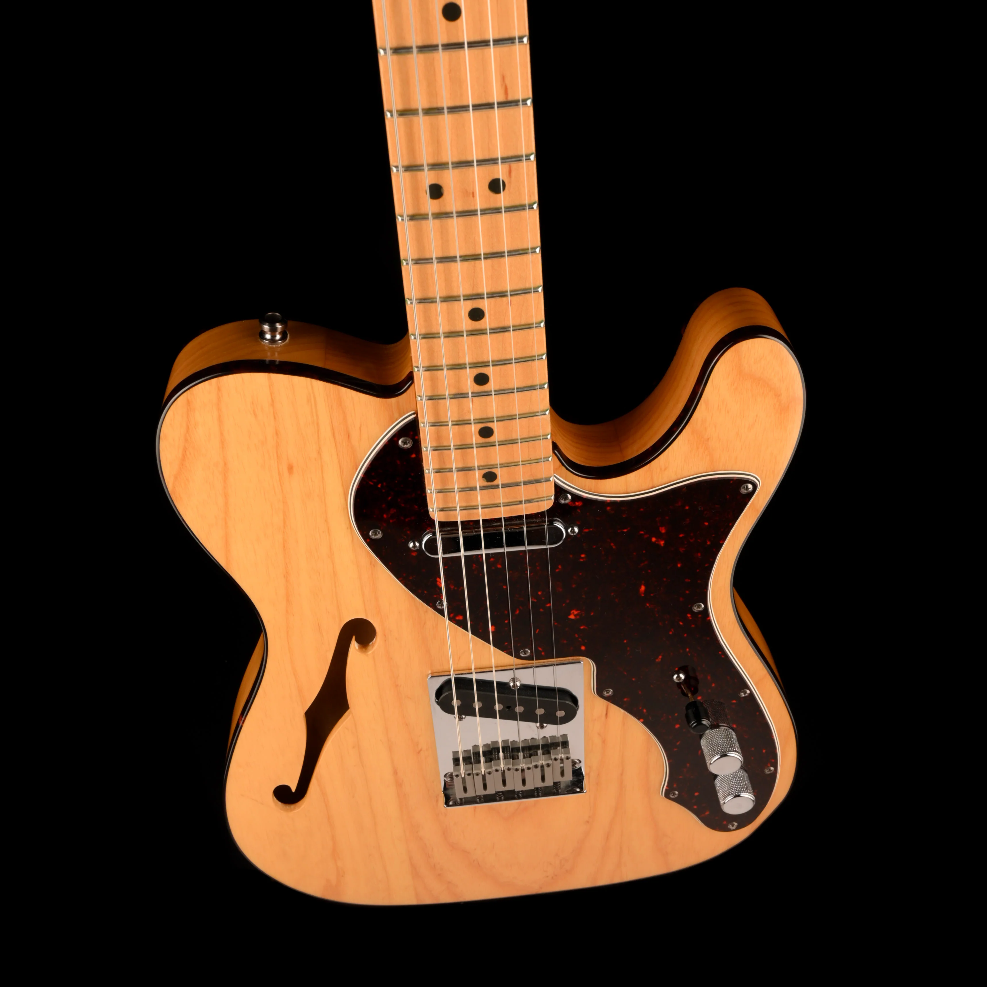 Pre Owned 1997 Fender 90's Telecaster Thinline Natural With Case - Image 3