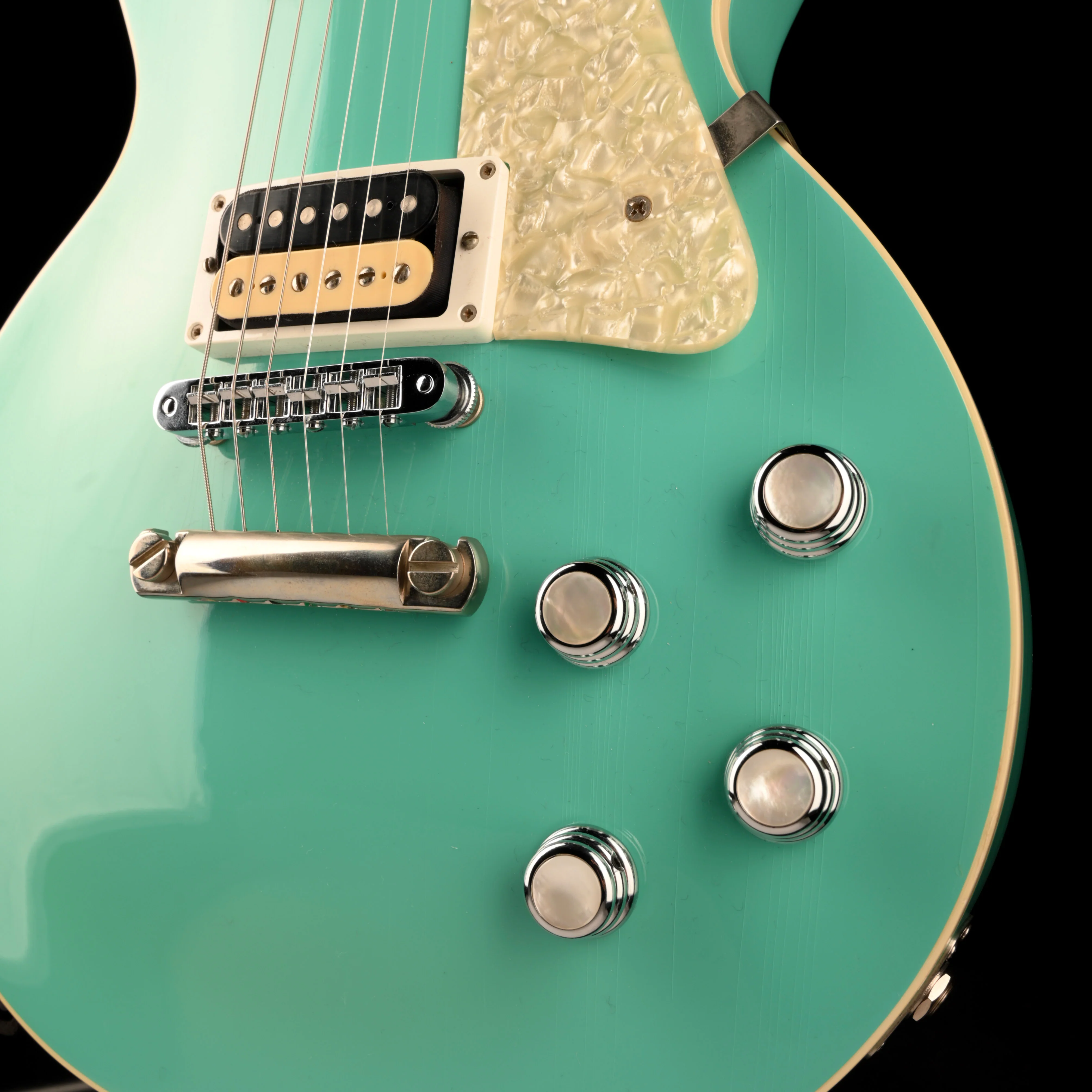 Pre Owned 1997 Gibson Custom Shop Les Paul Catalina Cascade Green With OHSC - Image 5