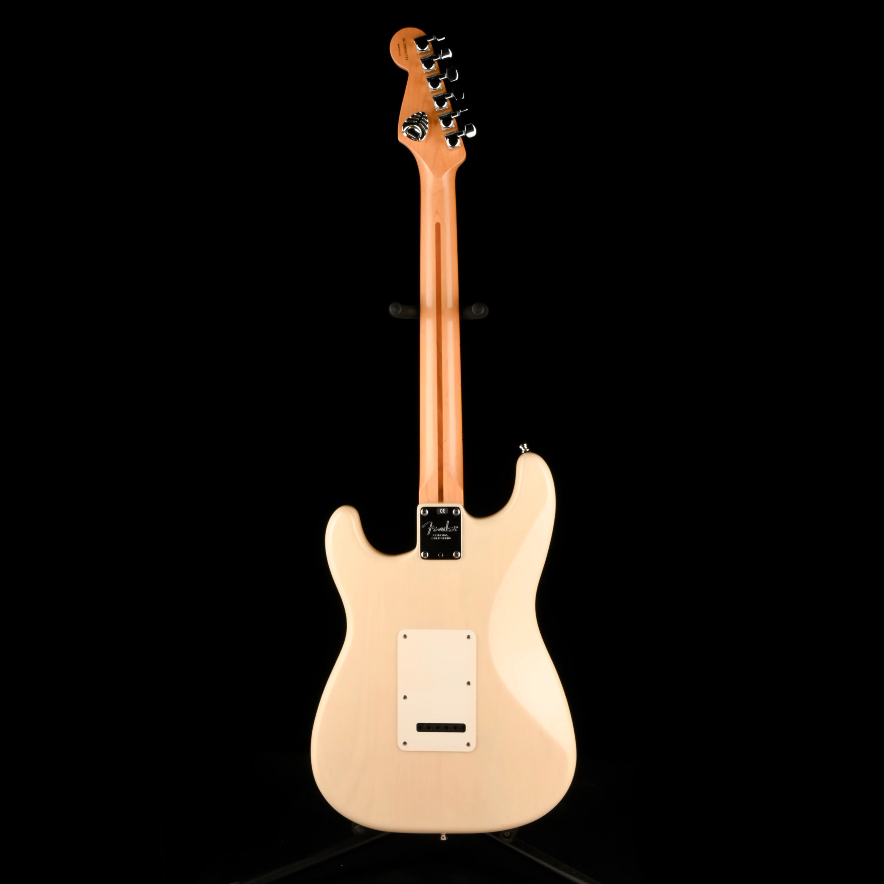 Pre Owned 1998 Fender American Deluxe Fat Stratocaster HSS White Blonde with Bag - Image 11