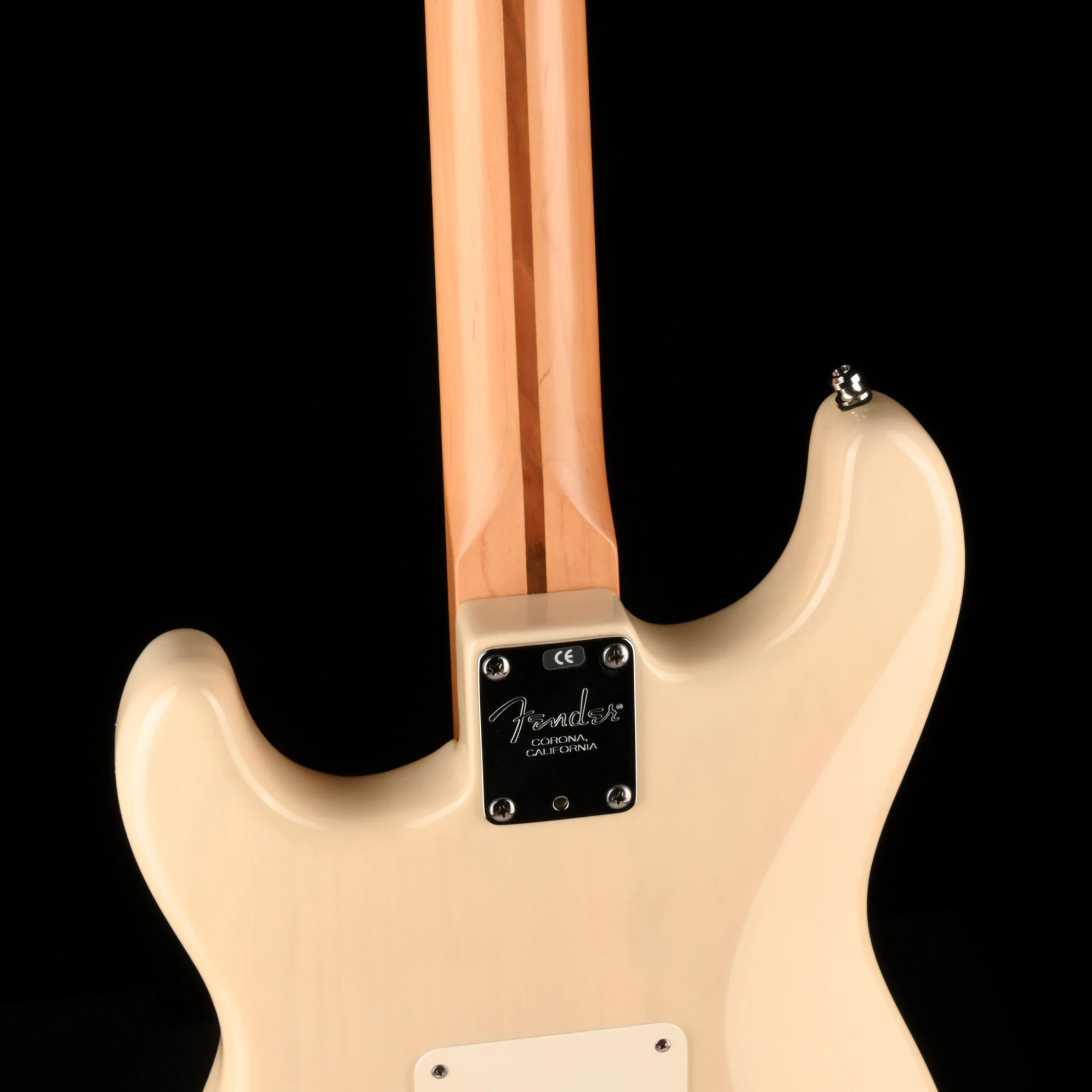 Pre Owned 1998 Fender American Deluxe Fat Stratocaster HSS White Blonde with Bag - Image 12