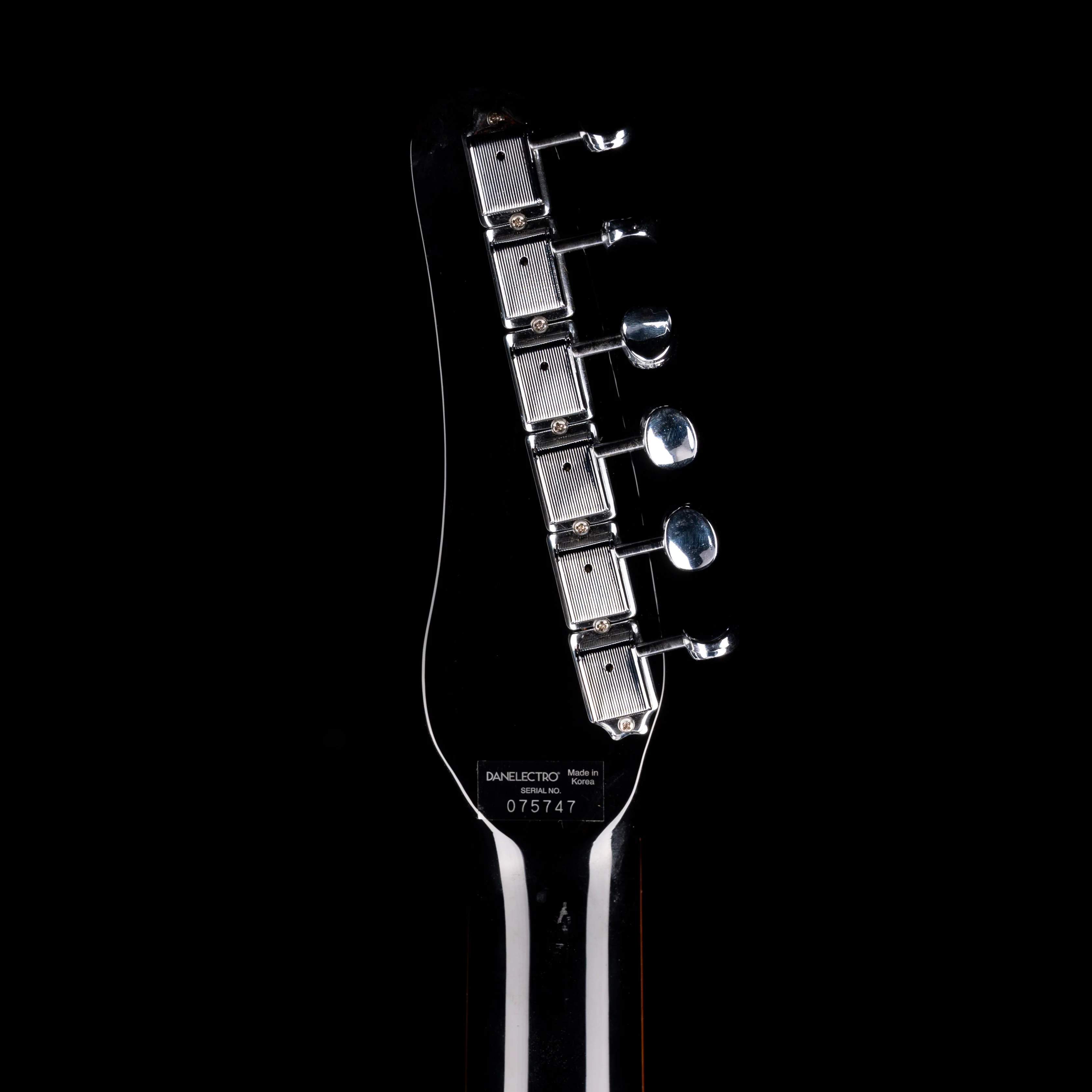 Pre Owned 1999 Danelectro ‘56 Reissue Baritone Guitar Black Metal Flake - Image 13