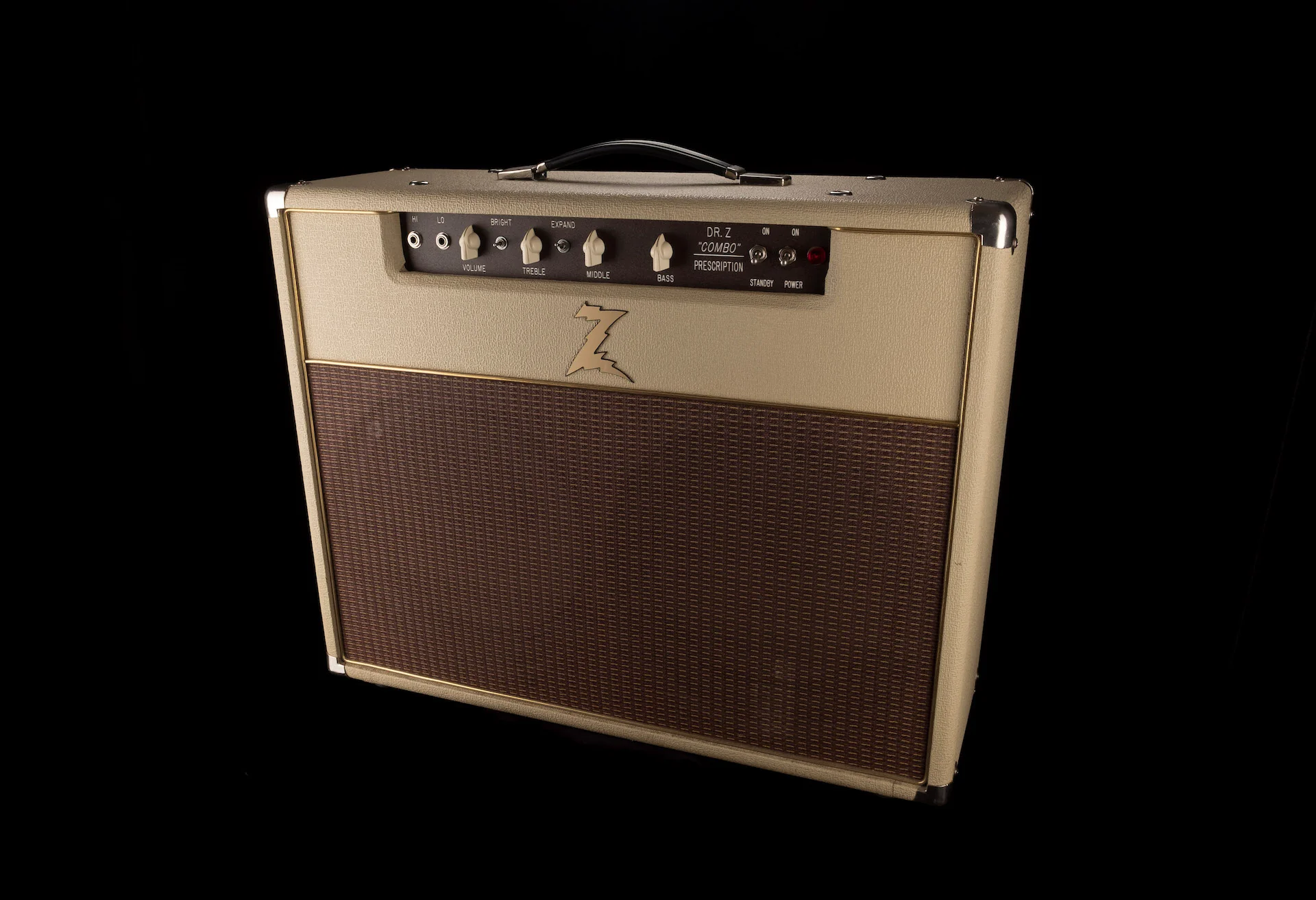 Pre Owned 1999 Dr. Z Prescription 2x12" Guitar Amp Combo With Bakelite Attenuator Blonde - Image 2
