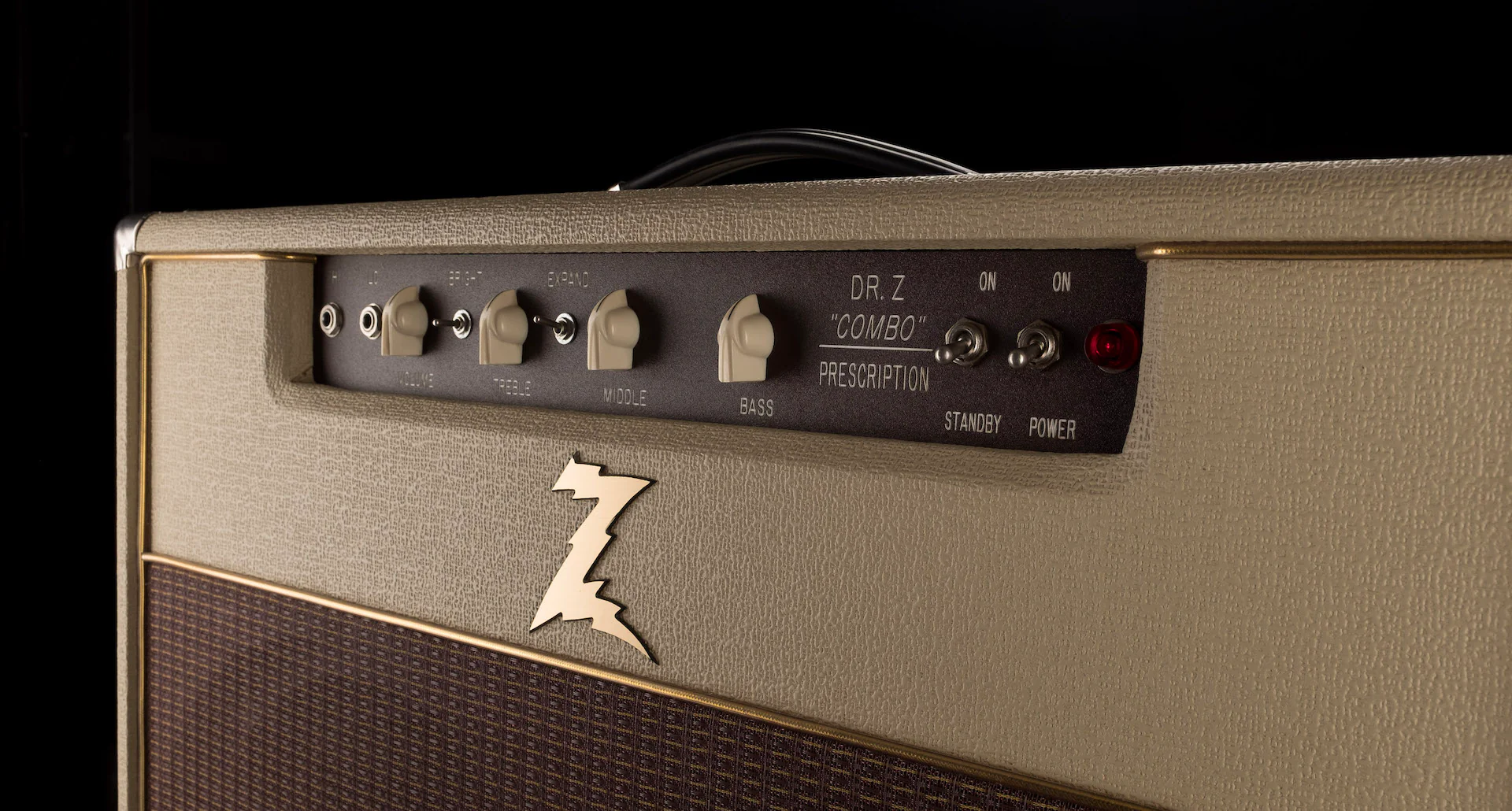 Pre Owned 1999 Dr. Z Prescription 2x12" Guitar Amp Combo With Bakelite Attenuator Blonde - Image 3