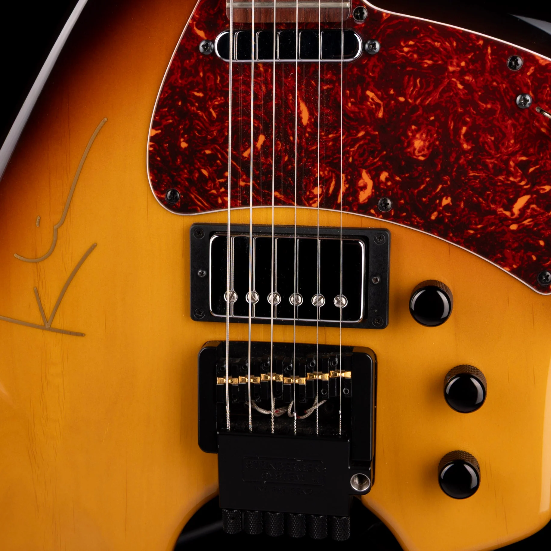 Pre Owned 2000 Klein Electric BF-96 Electric Guitar Sunburst With OSSC - Image 4