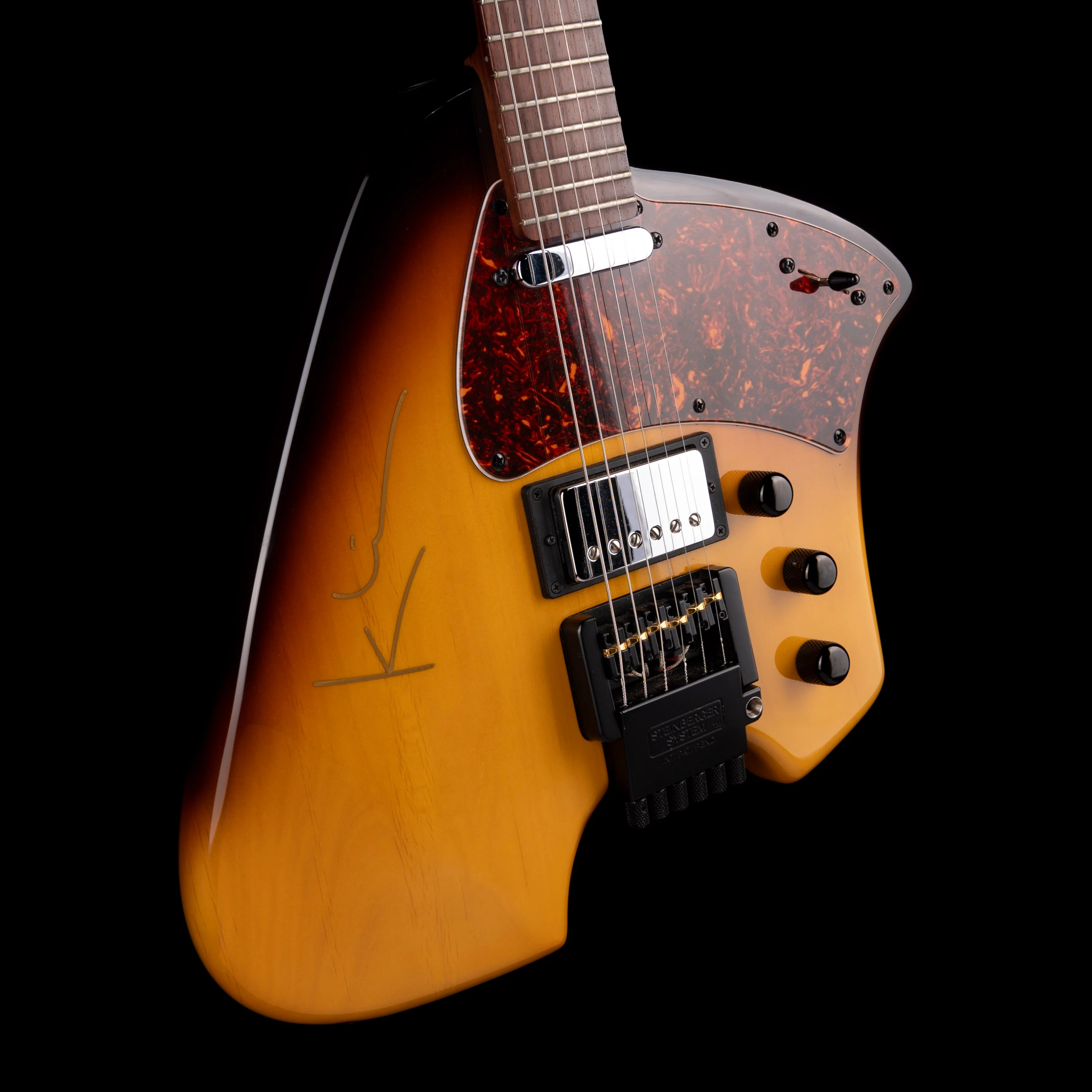 Pre Owned 2000 Klein Electric BF-96 Electric Guitar Sunburst With OSSC - Image 6