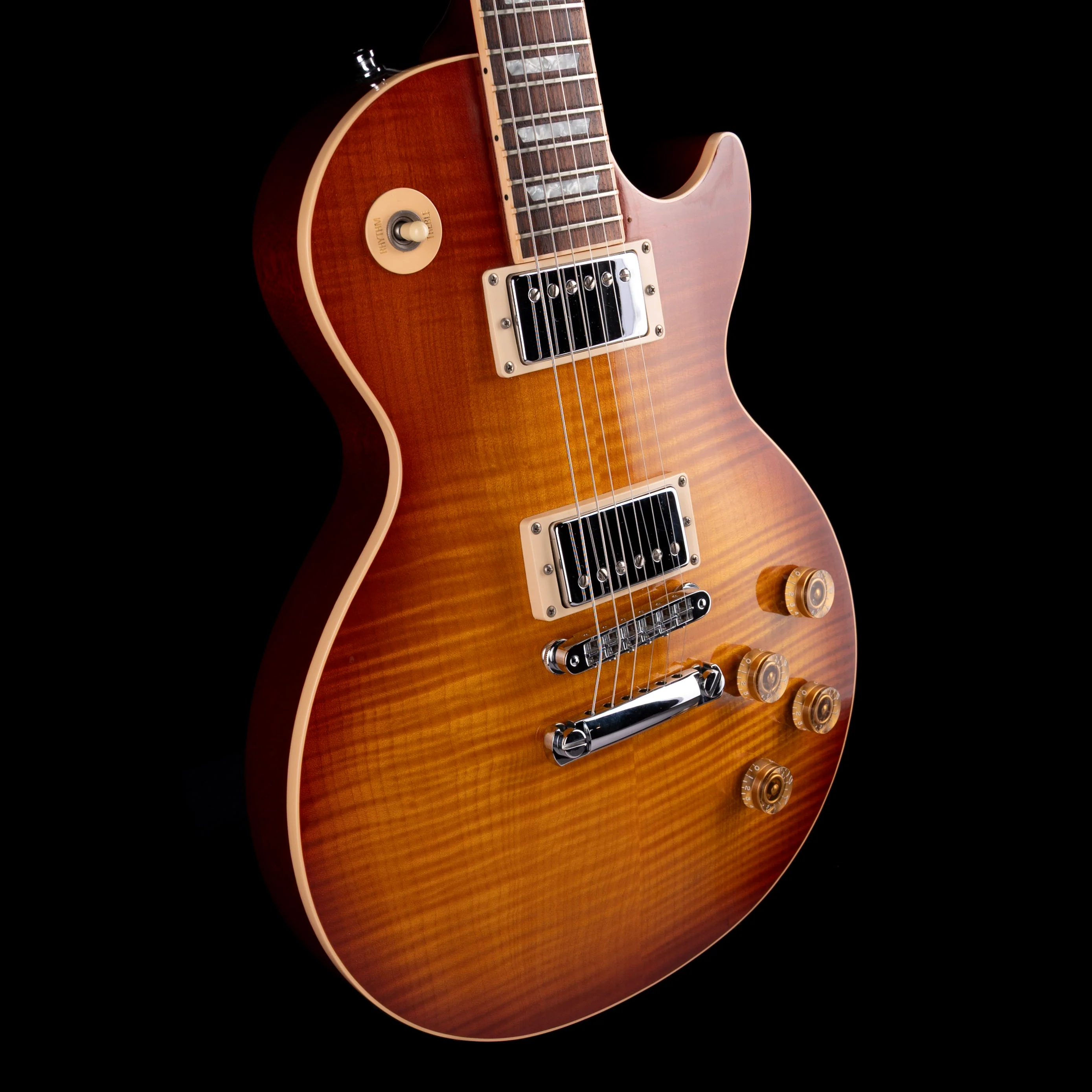 Pre Owned 2001 Gibson Les Paul Standard Plus Light Burst With OHSC - Image 6