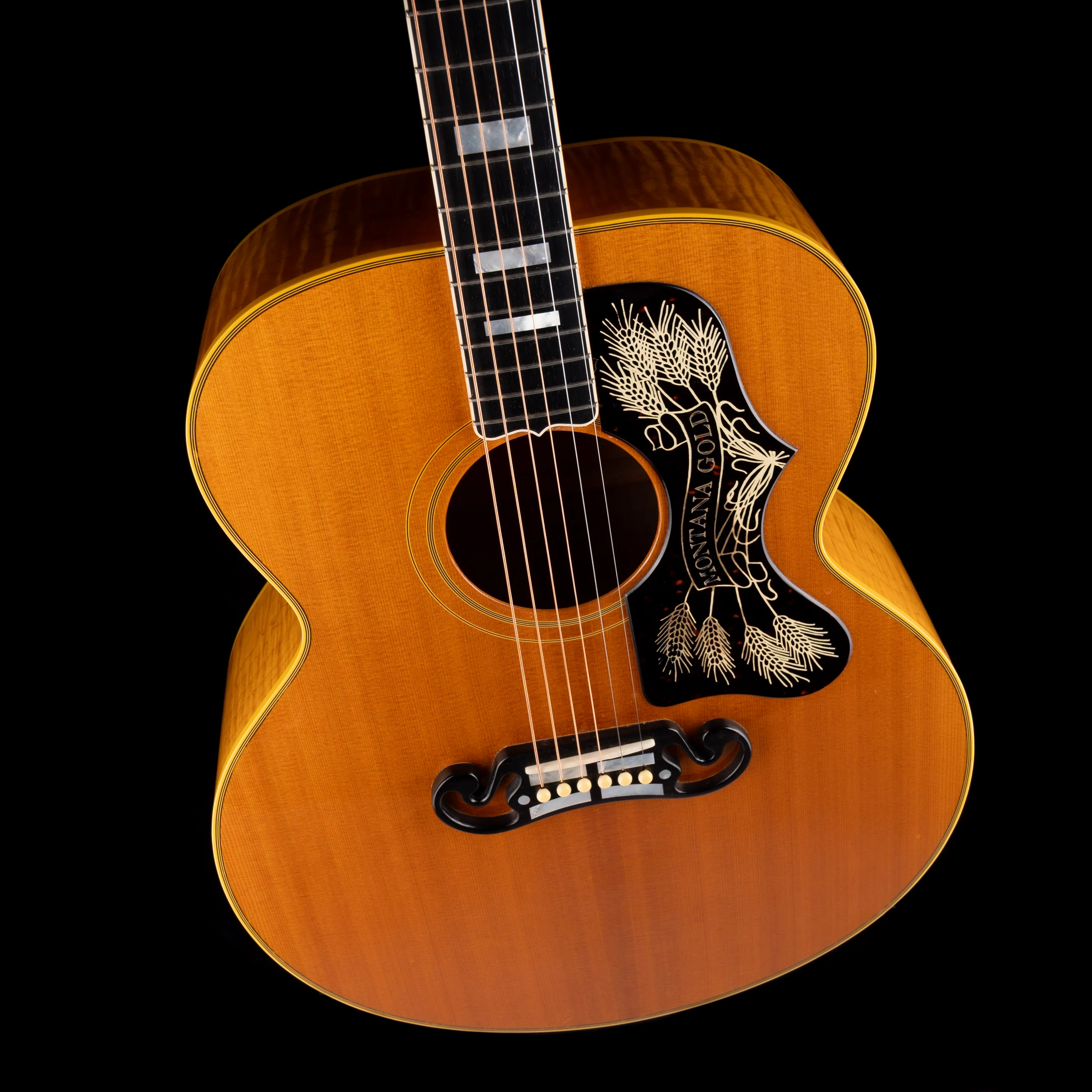 Pre Owned 2001 Gibson Montana Gold SJ-200 Ren Ferguson-era Natural Acoustic Guitar With OHSC - Image 3