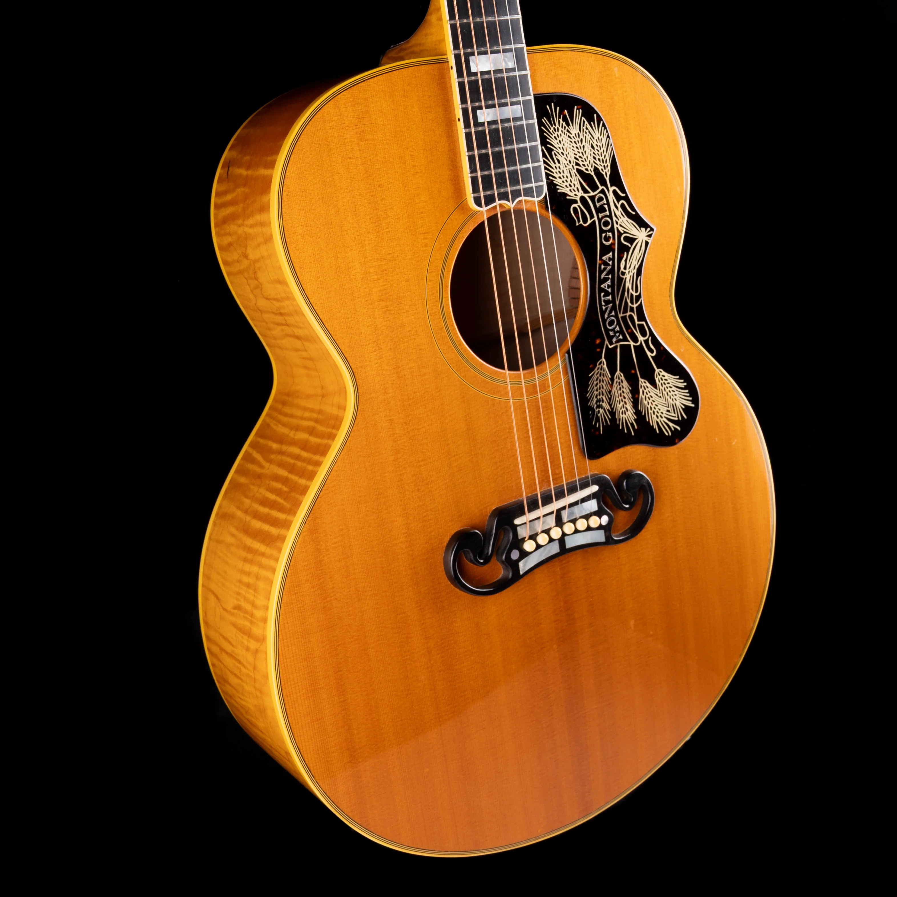 Pre Owned 2001 Gibson Montana Gold SJ-200 Ren Ferguson-era Natural Acoustic Guitar With OHSC - Image 7