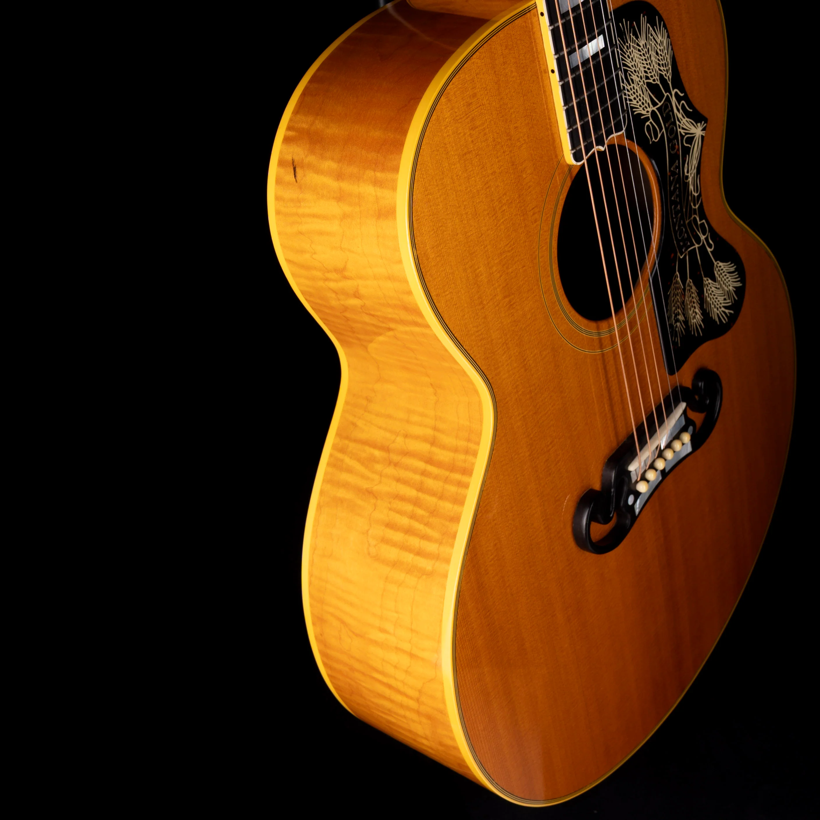 Pre Owned 2001 Gibson Montana Gold SJ-200 Ren Ferguson-era Natural Acoustic Guitar With OHSC - Image 8