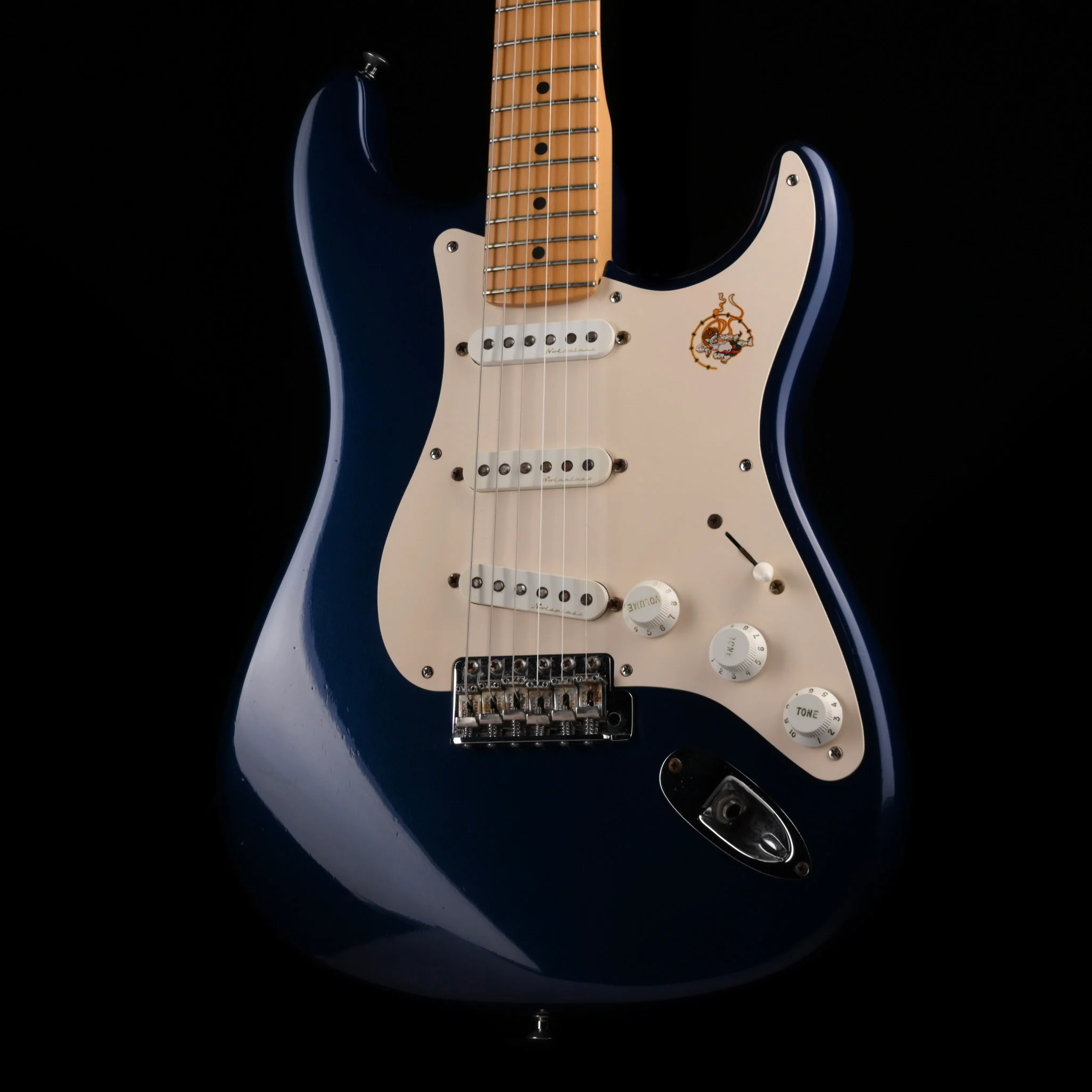 Pre Owned 2002 Fender Eric Clapton Stratocaster Midnight Blue with OHSC - Image 3