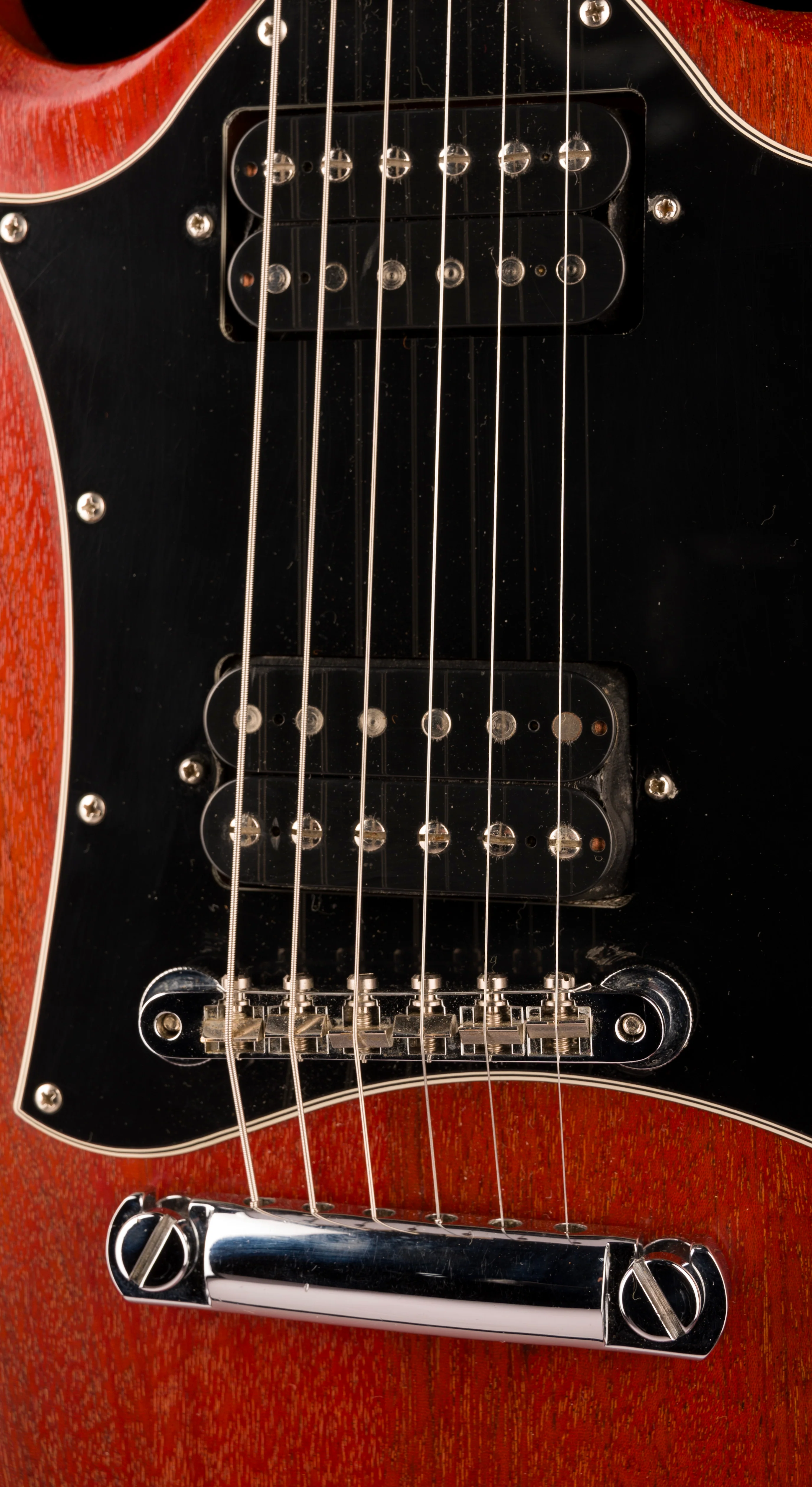 Pre Owned 2002 Gibson Crescent Moon SG Special Faded Cherry With Gig Bag - Image 7
