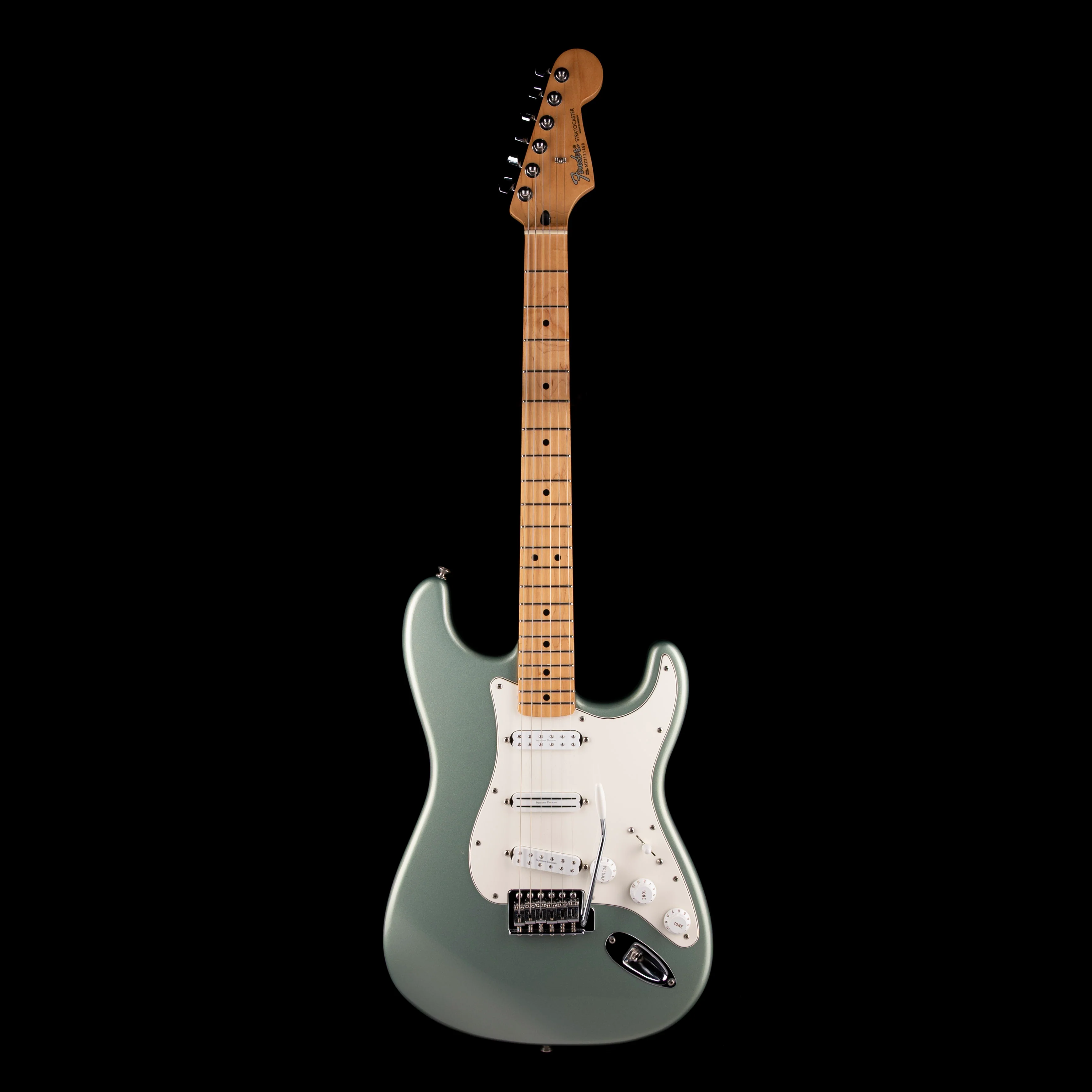 Pre Owned 2003 Fender Standard Stratocaster Sage Green Metallic With Case - Image 2