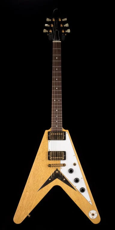 Pre-Owned 2003 Hamer Vector Korina "Flying V" Natural with OHSC - Image 2