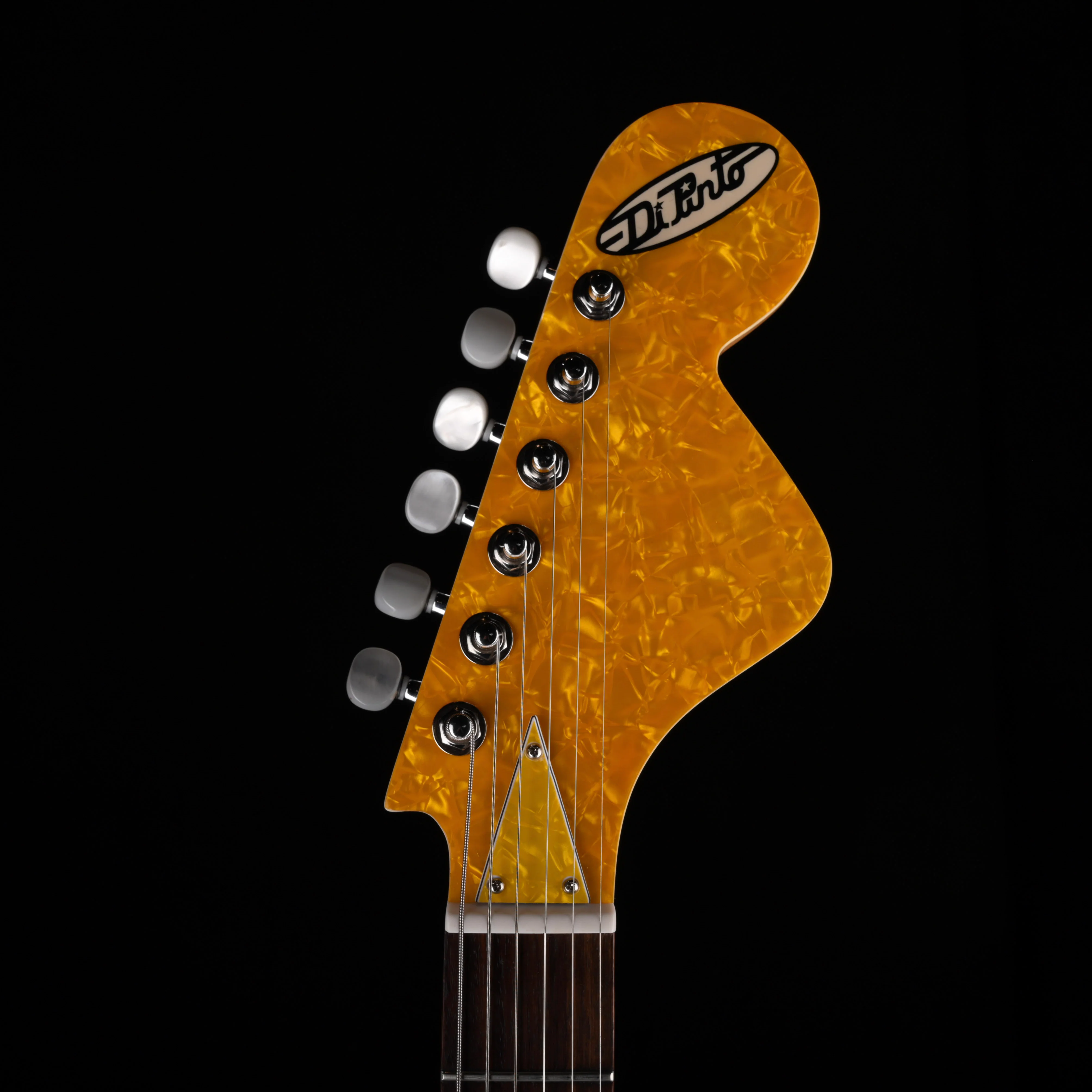Pre Owned 2004 DiPinto Galaxie IV Los Straitjackets Silver Sparkle (Made in Korea) with Gig Bag - Image 4