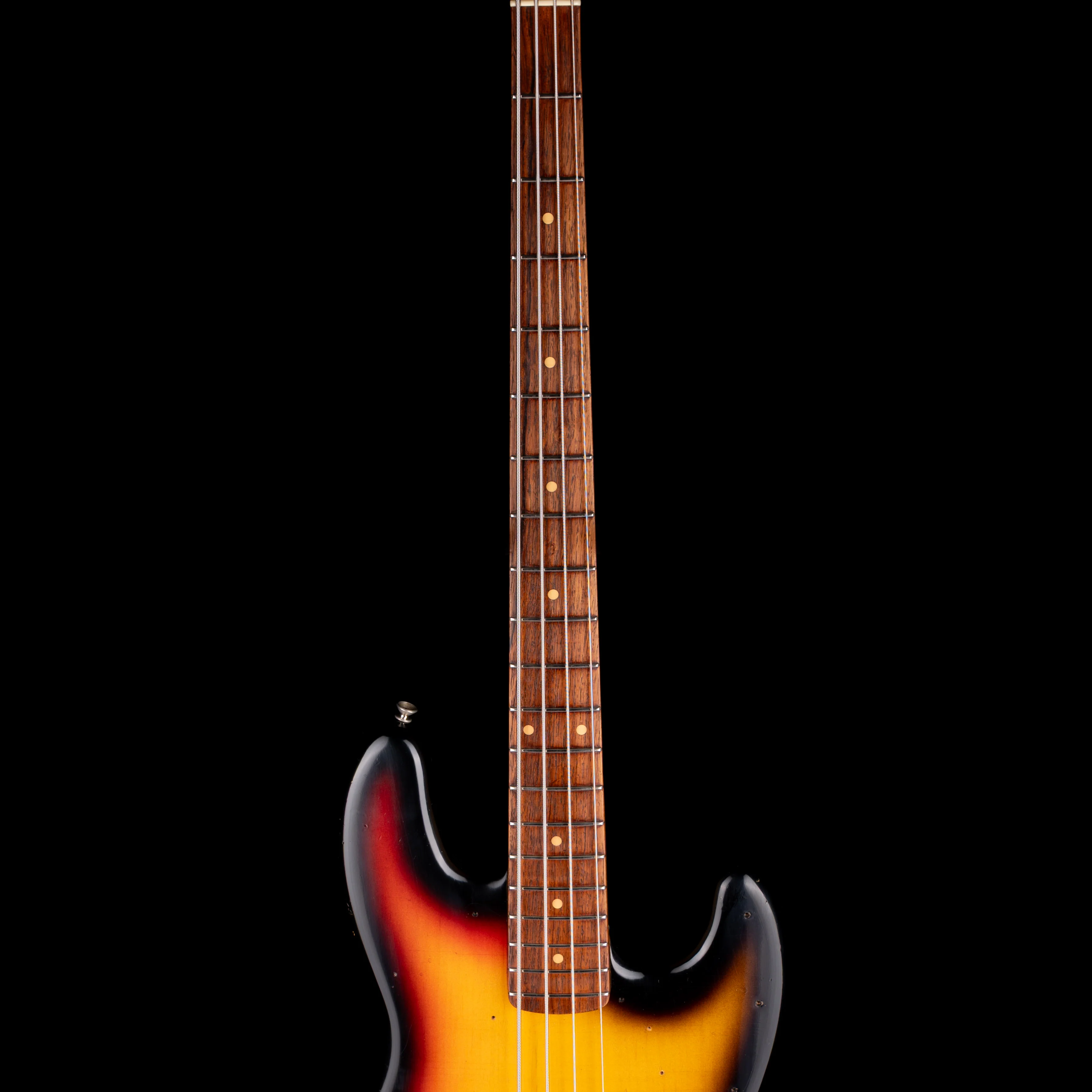 Pre Owned 2004 Fender Custom Shop 60's Jazz Bass Relic 3-Tone Sunburst With OHSC - Image 7