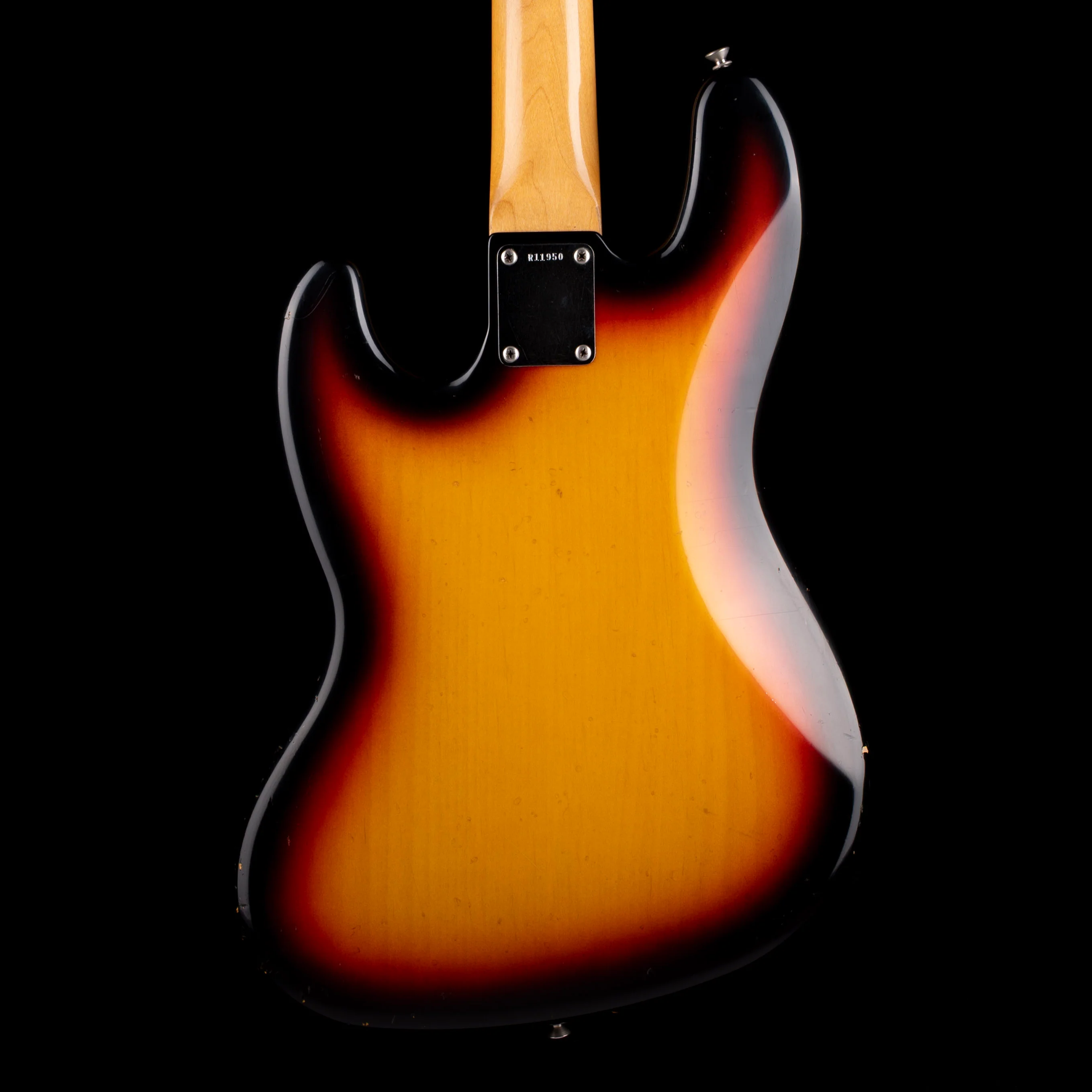 Pre Owned 2004 Fender Custom Shop 60's Jazz Bass Relic 3-Tone Sunburst With OHSC - Image 9