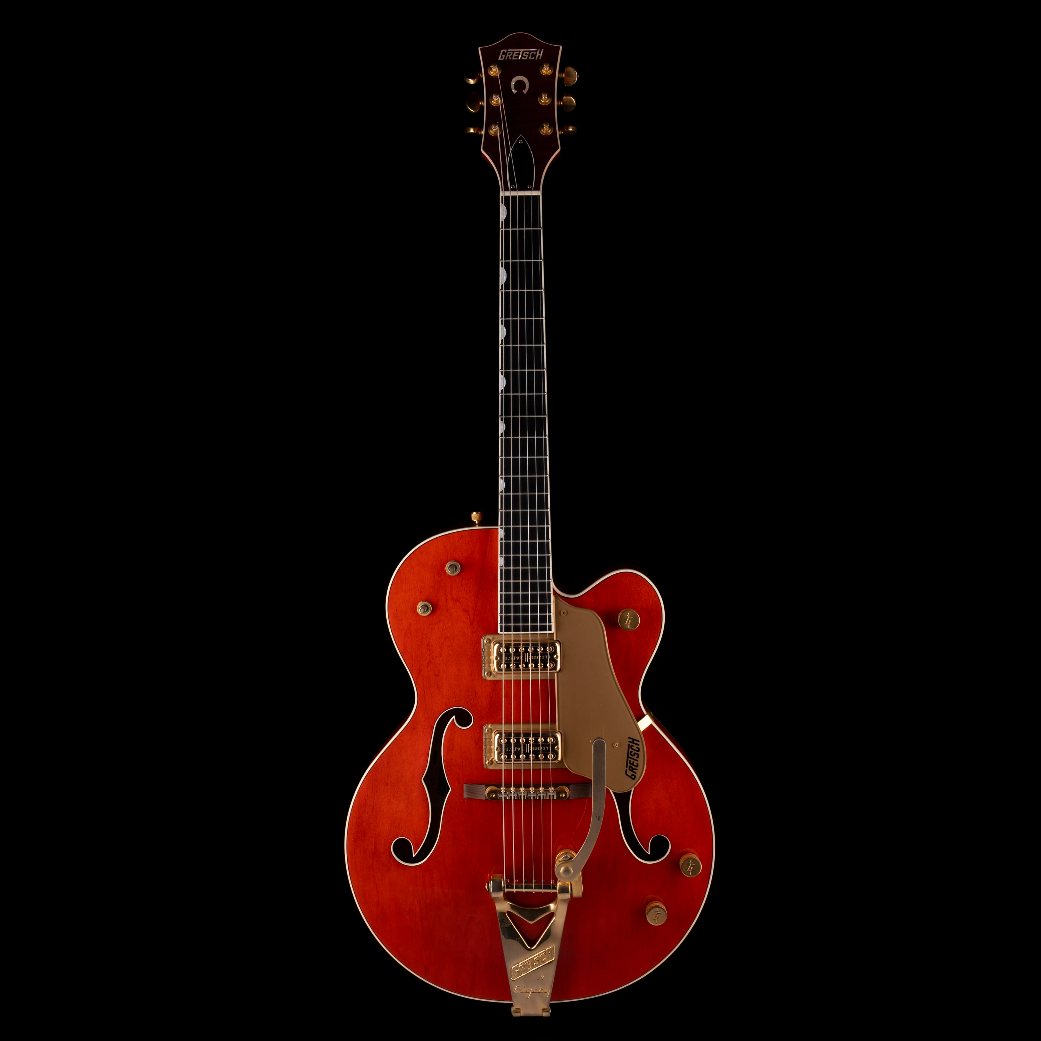 Pre Owned 2004 Gretsch G6120 Nashville Orange Stain With OHSC - Image 2