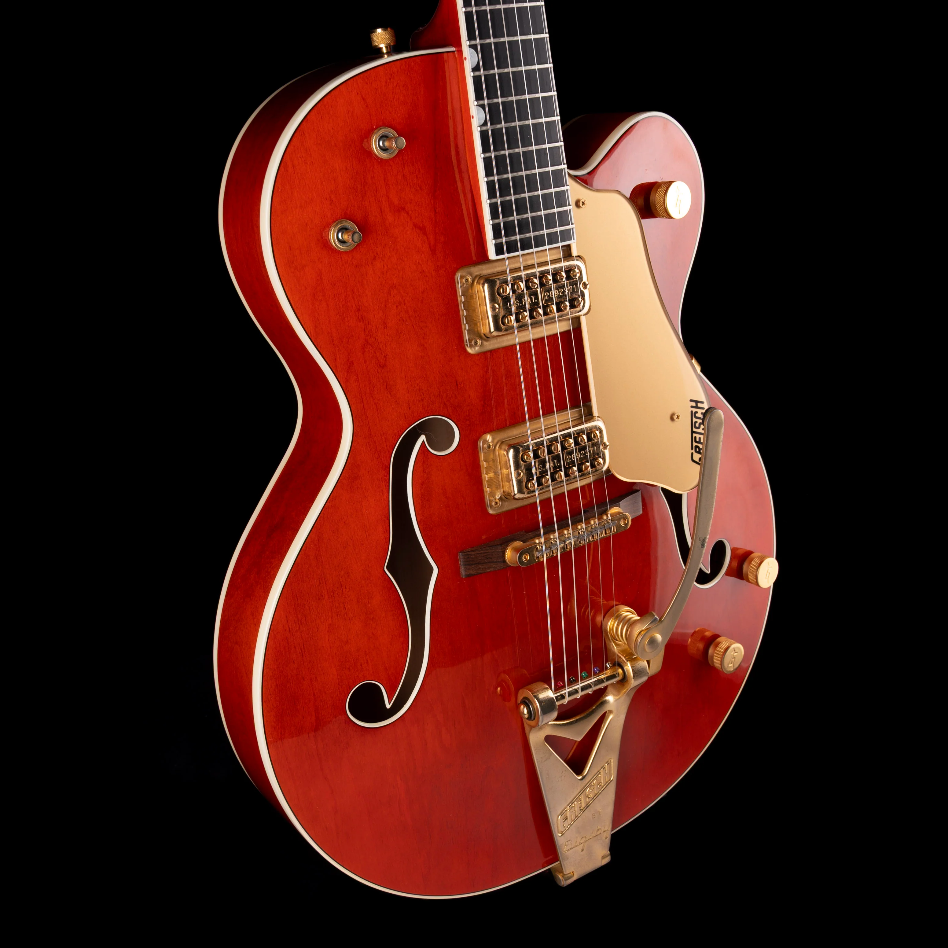 Pre Owned 2004 Gretsch G6120 Nashville Orange Stain With OHSC - Image 6