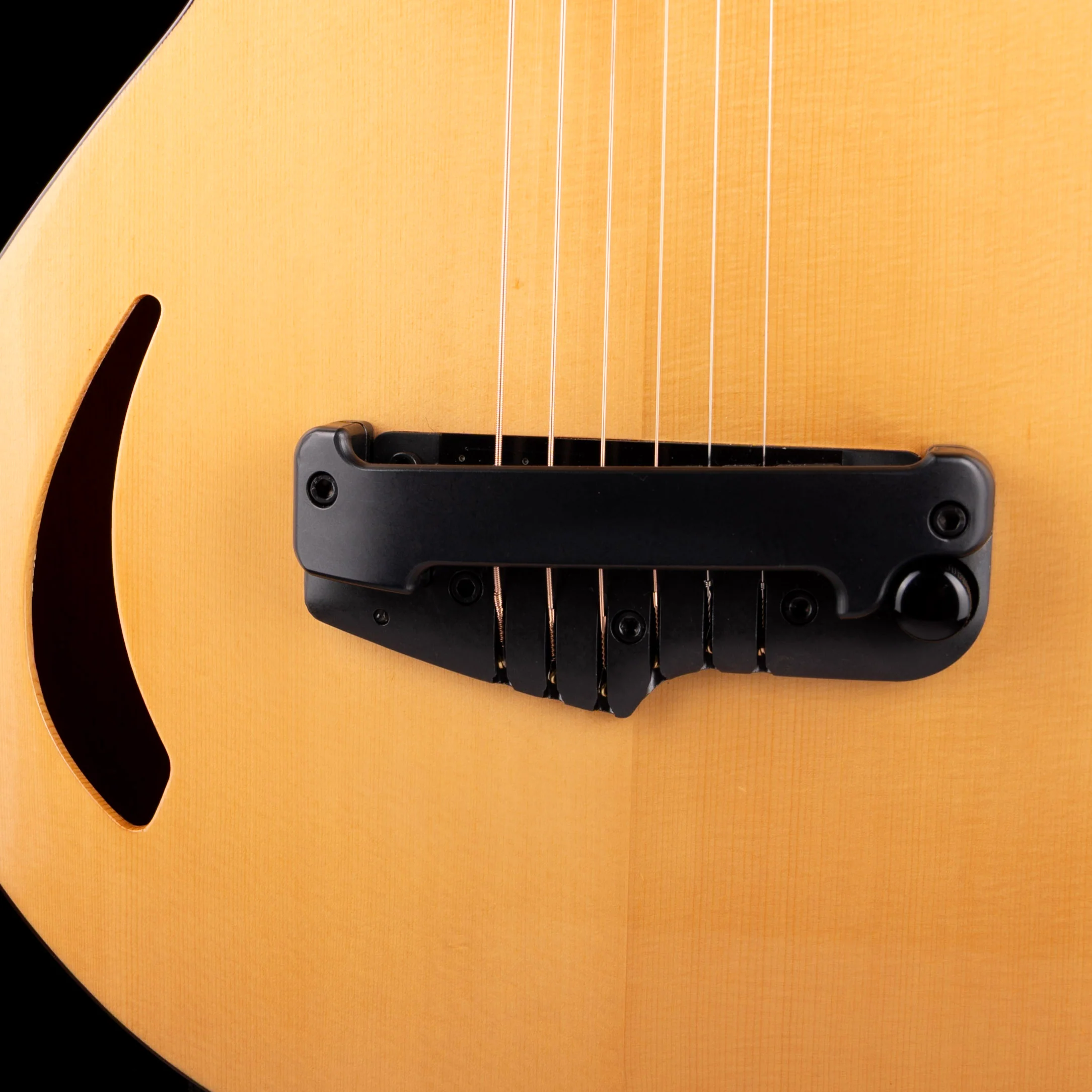 Pre Owned 2004 Willcox Guitars Lightwave Atlantis Thinline Natural Electric Guitar with Gig Bag - Image 4