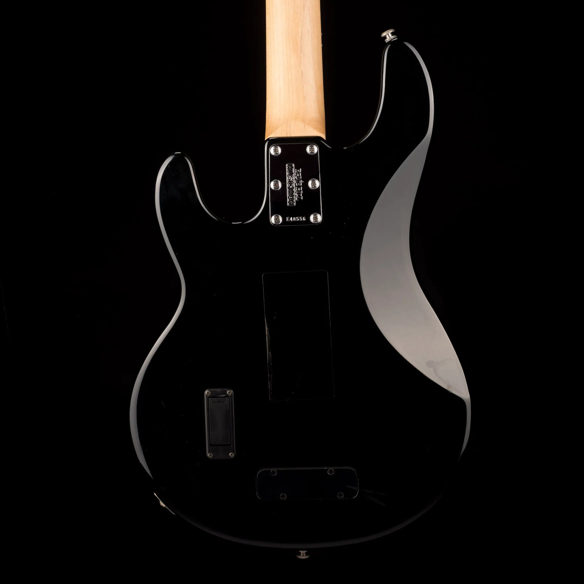 Pre Owned 2005 Ernie Ball Music Man Sting Ray 4-String Bass Black with OHSC - Image 13