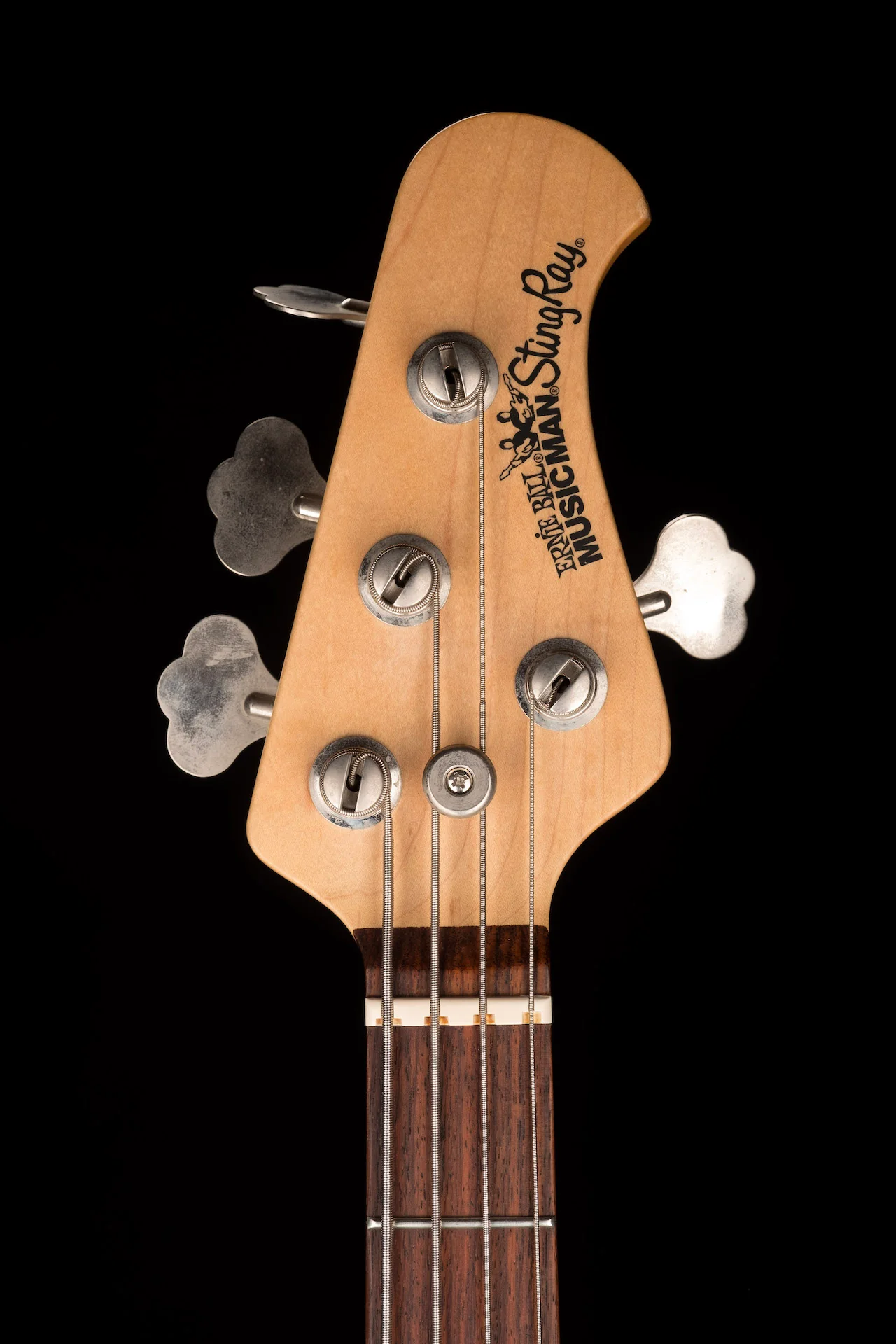 Pre Owned 2005 Ernie Ball Music Man Sting Ray 4-String Bass Black with OHSC - Image 17