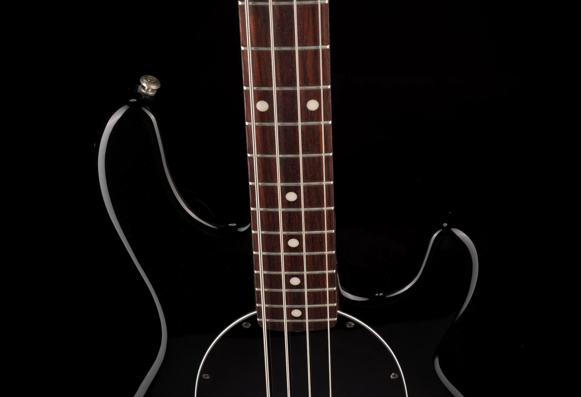 Pre Owned 2005 Ernie Ball Music Man Sting Ray 4-String Bass Black with OHSC - Image 3