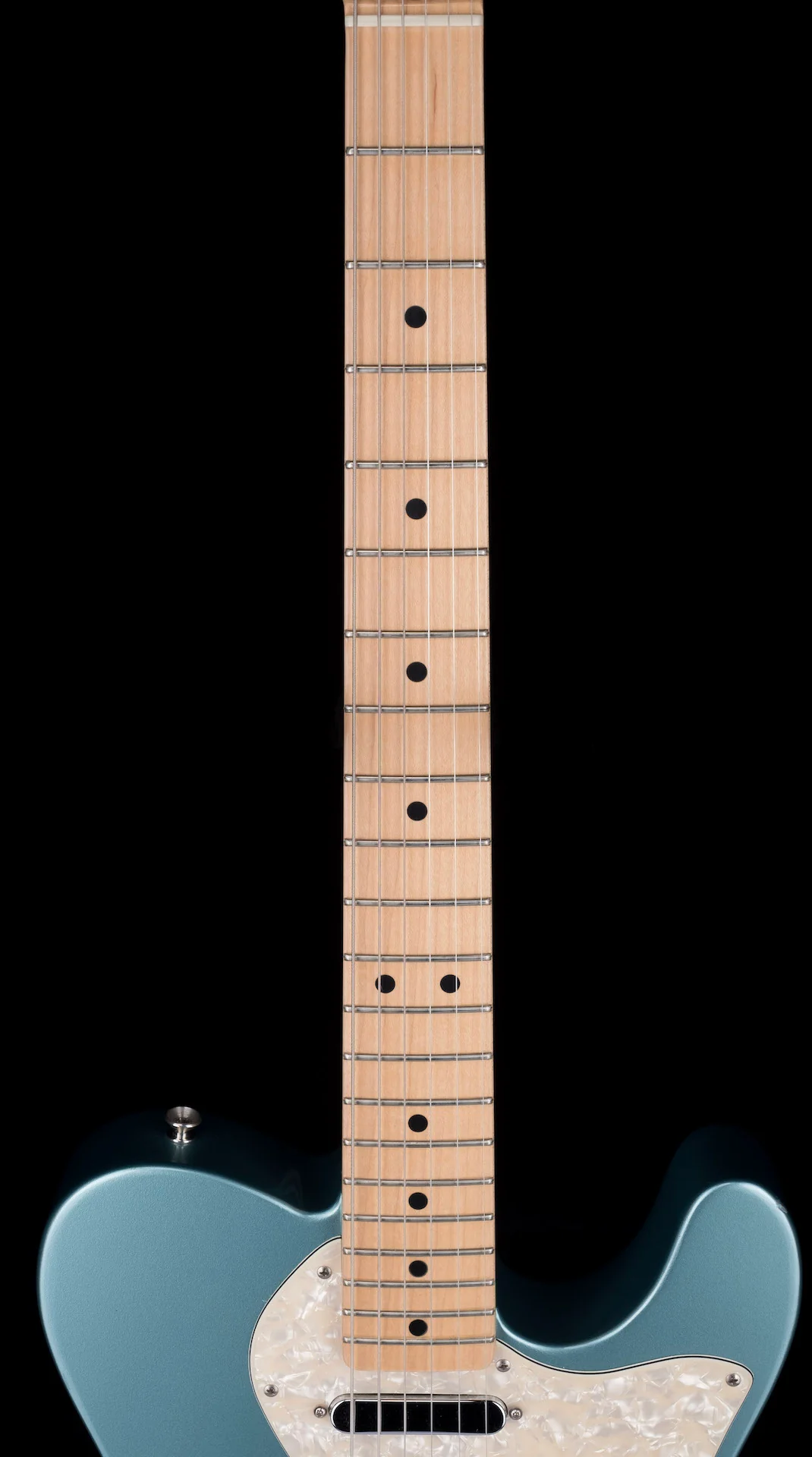 Pre Owned 2005 Fender Custom Shop 1969 Telecaster Thinline Firemist Silver With OHSC - Image 12