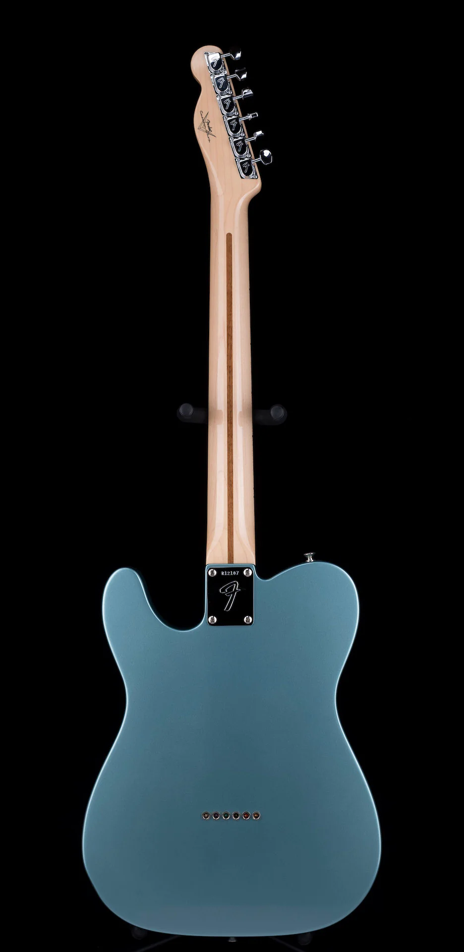 Pre Owned 2005 Fender Custom Shop 1969 Telecaster Thinline Firemist Silver With OHSC - Image 15