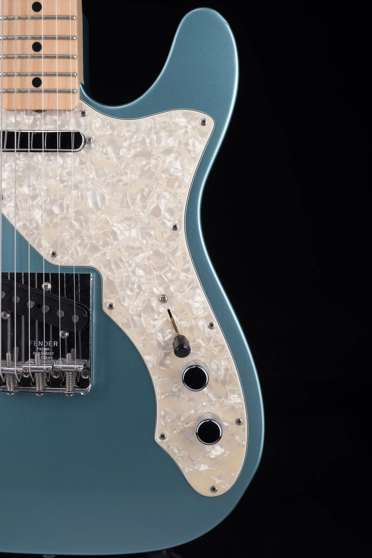 Pre Owned 2005 Fender Custom Shop 1969 Telecaster Thinline Firemist Silver With OHSC - Image 8