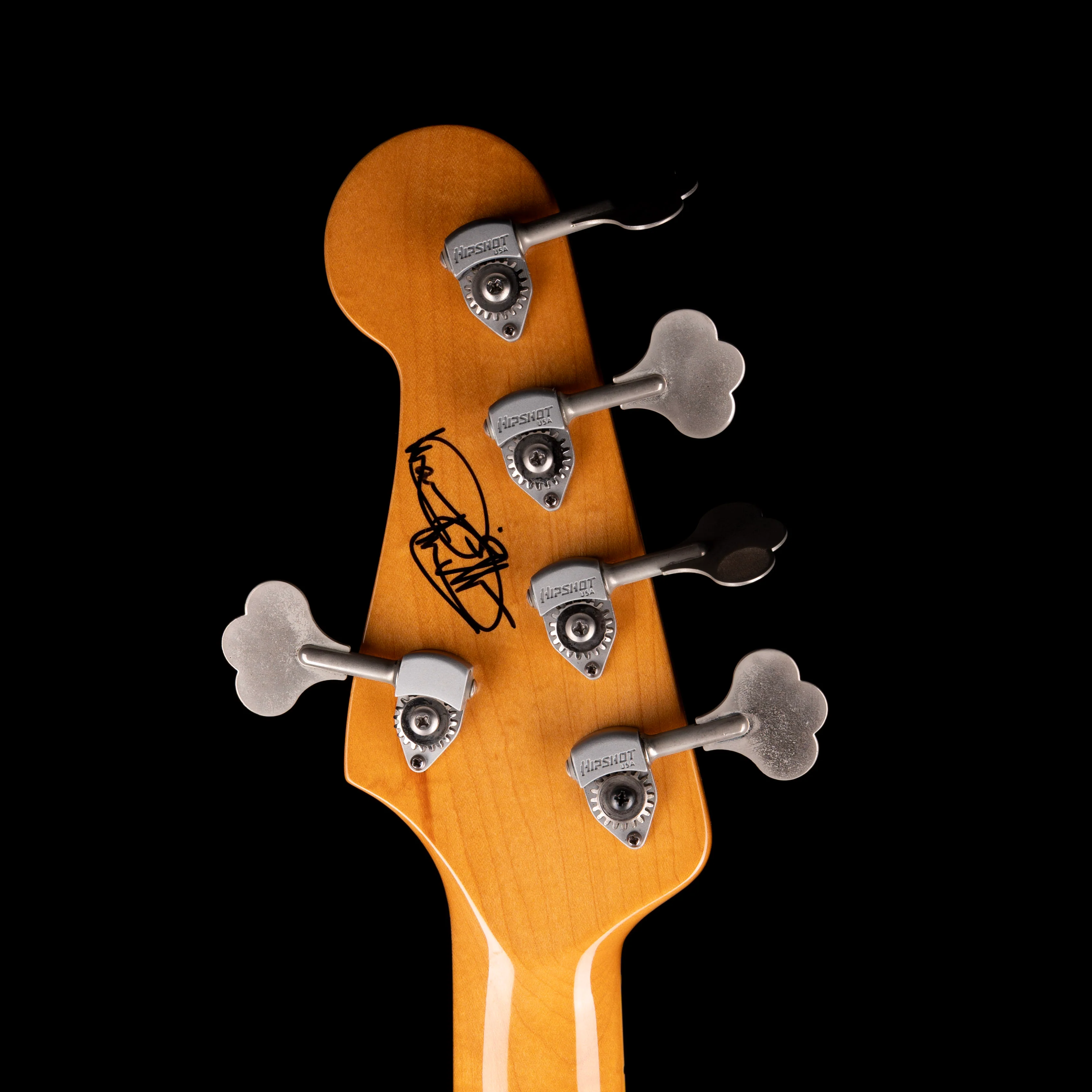 Pre Owned 2005 Fender Marcus Miller Jazz Bass V Black With OHSC - Image 13