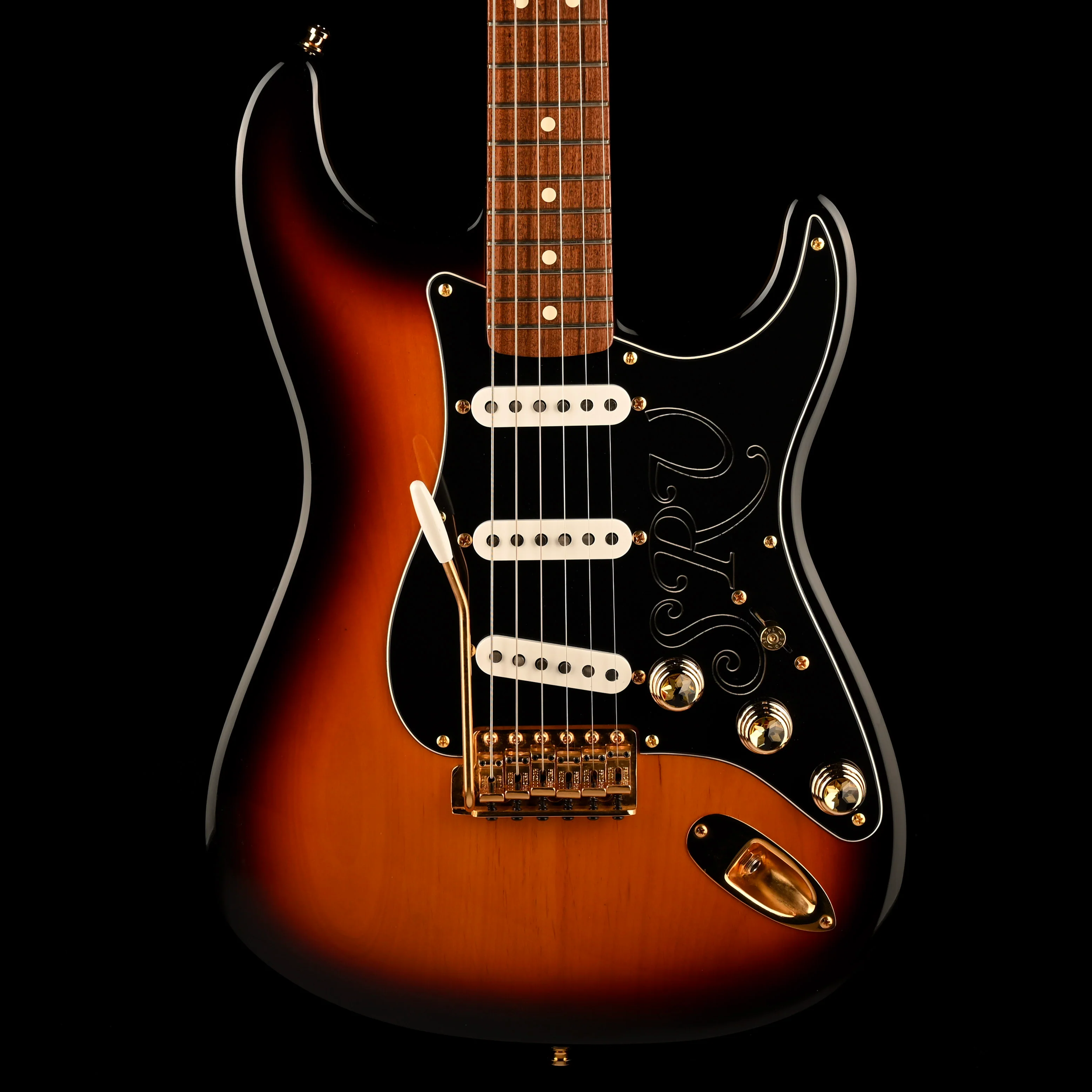 Pre Owned 2005 Fender Stevie Ray Vaughn Stratocaster Sunburst Modified With OHSC