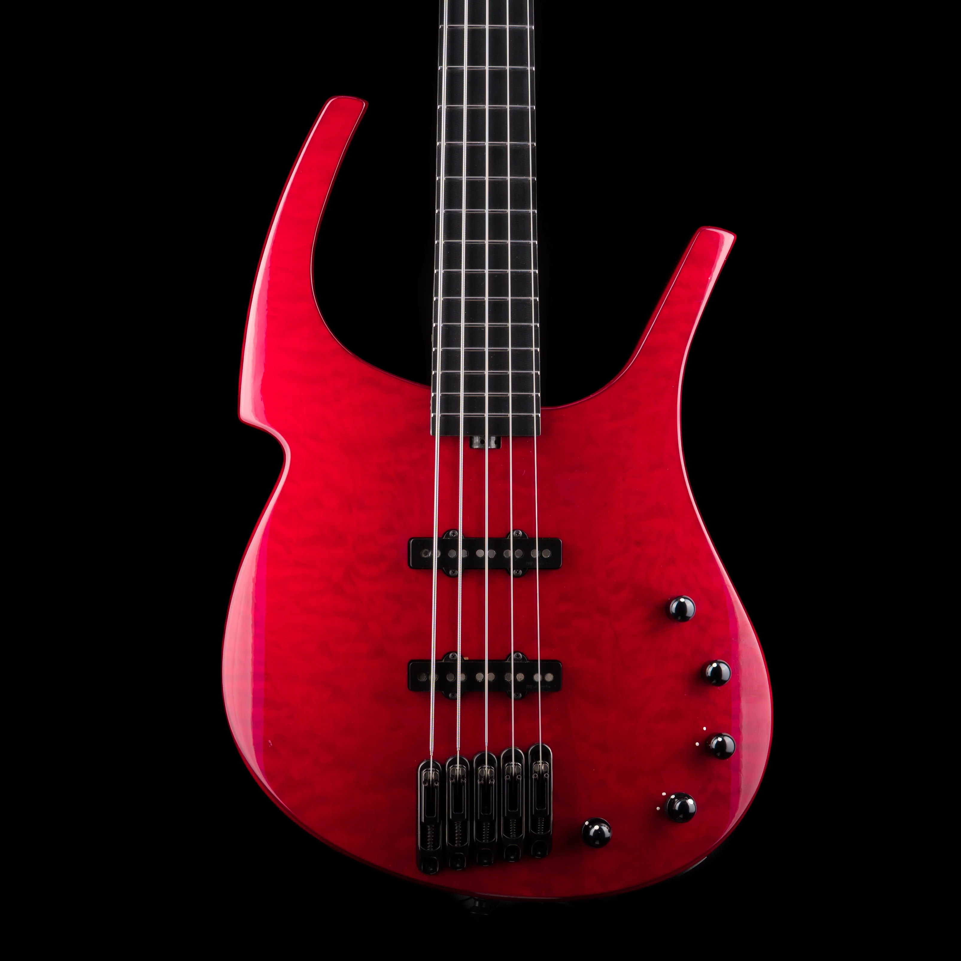 Pre Owned 2005 Parker Fly Bass 5-String Transparent Red With Gig Bag
