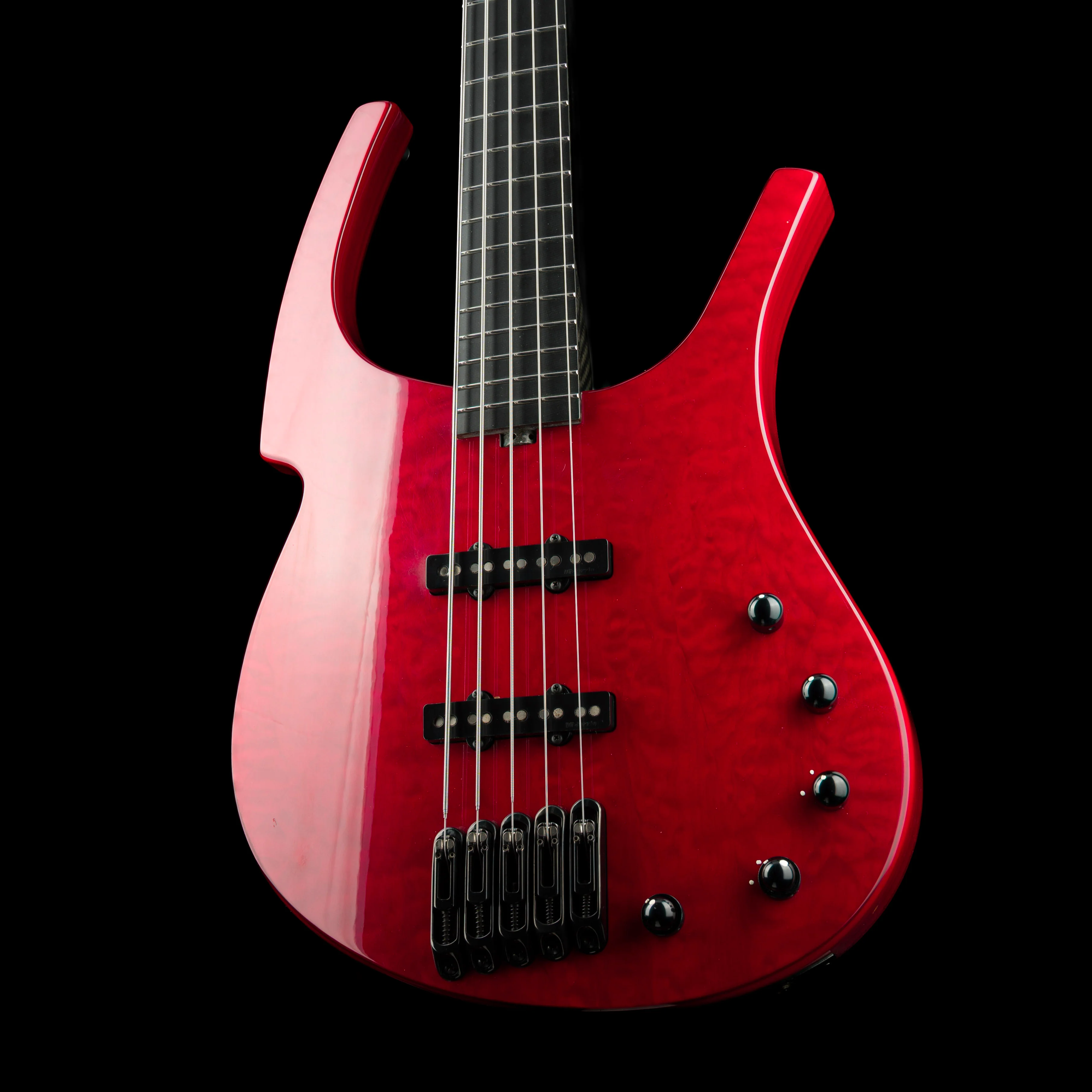 Pre Owned 2005 Parker Fly Bass 5-String Transparent Red With Gig Bag - Image 3