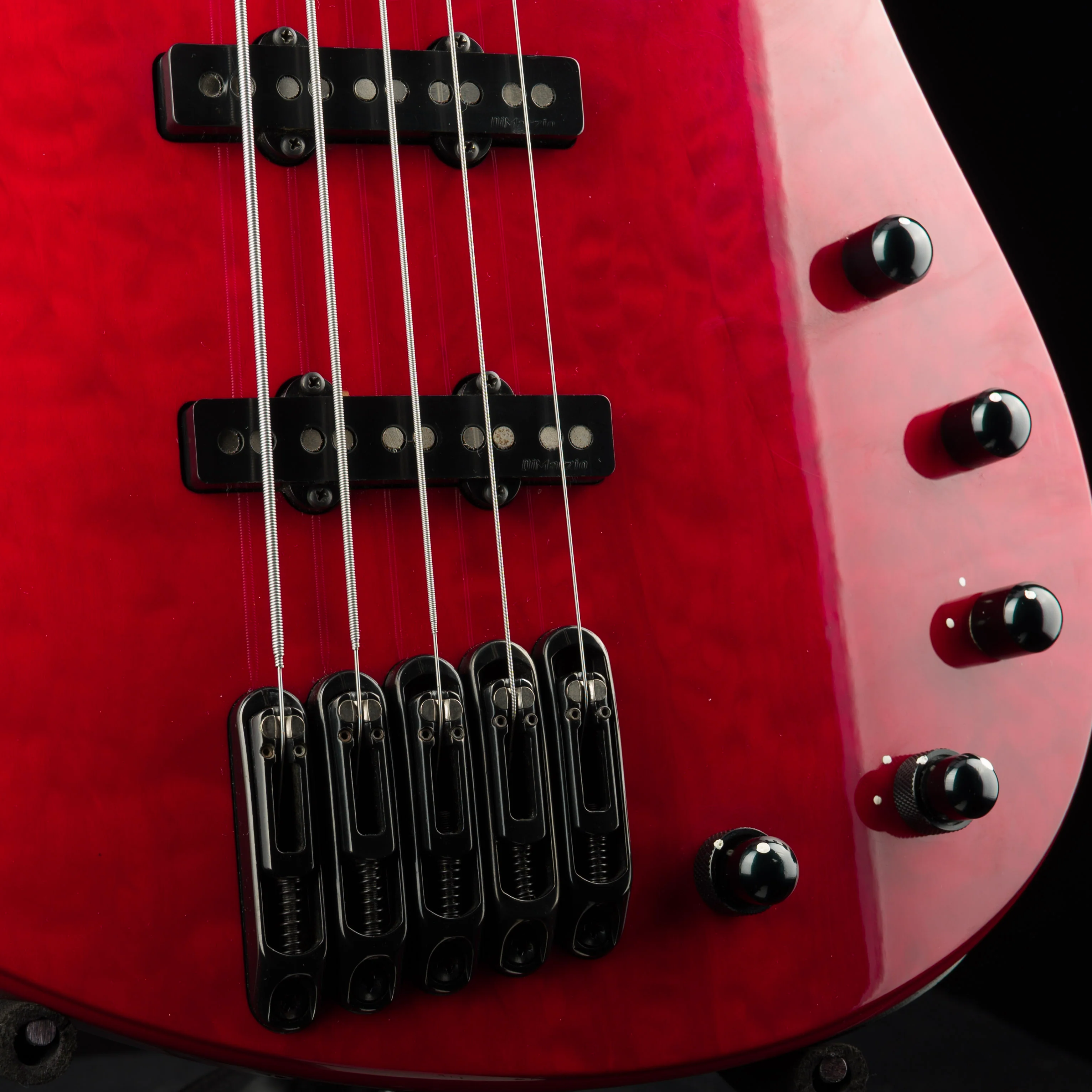 Pre Owned 2005 Parker Fly Bass 5-String Transparent Red With Gig Bag - Image 4