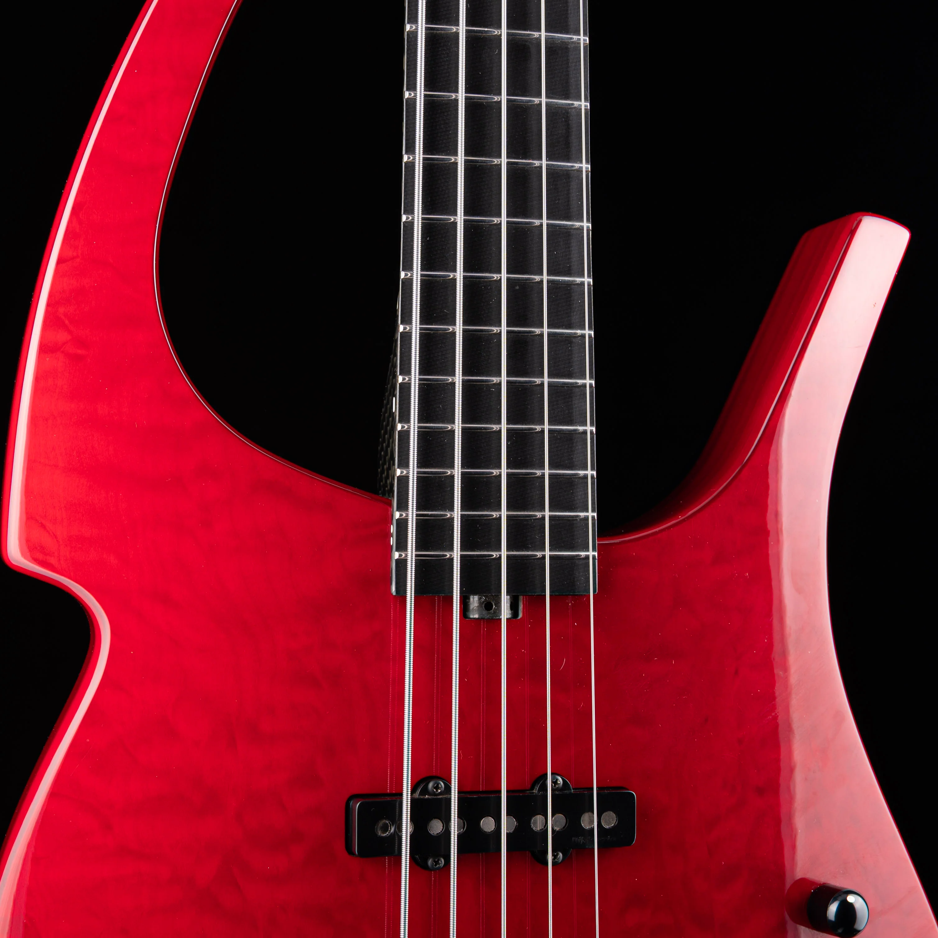 Pre Owned 2005 Parker Fly Bass 5-String Transparent Red With Gig Bag - Image 5