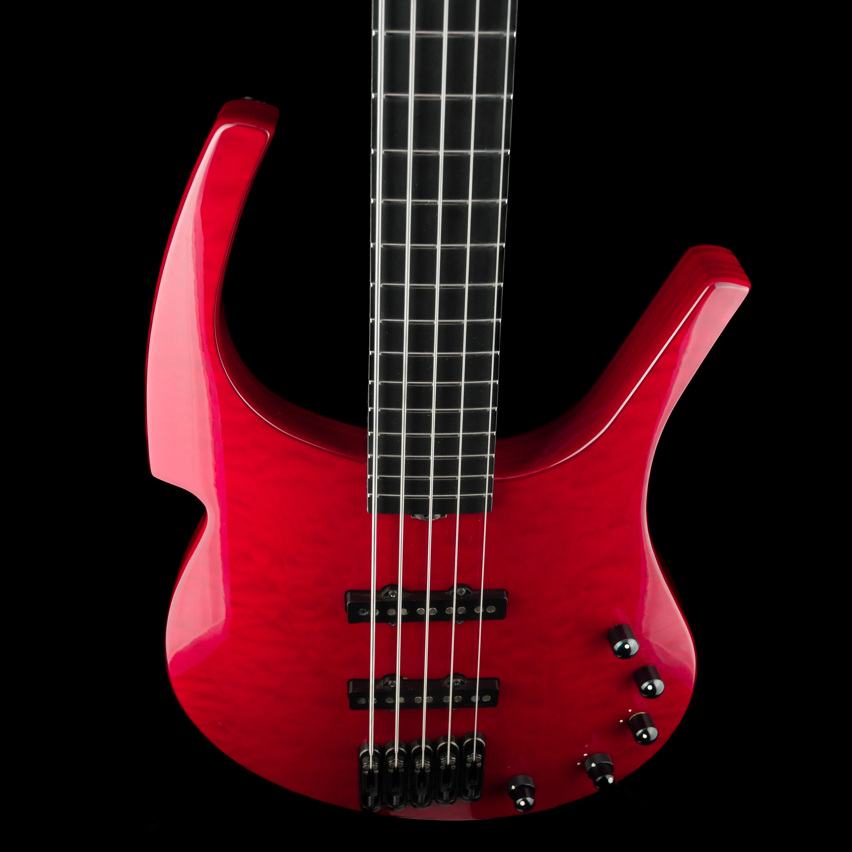 Pre Owned 2005 Parker Fly Bass 5-String Transparent Red With Gig Bag - Image 6