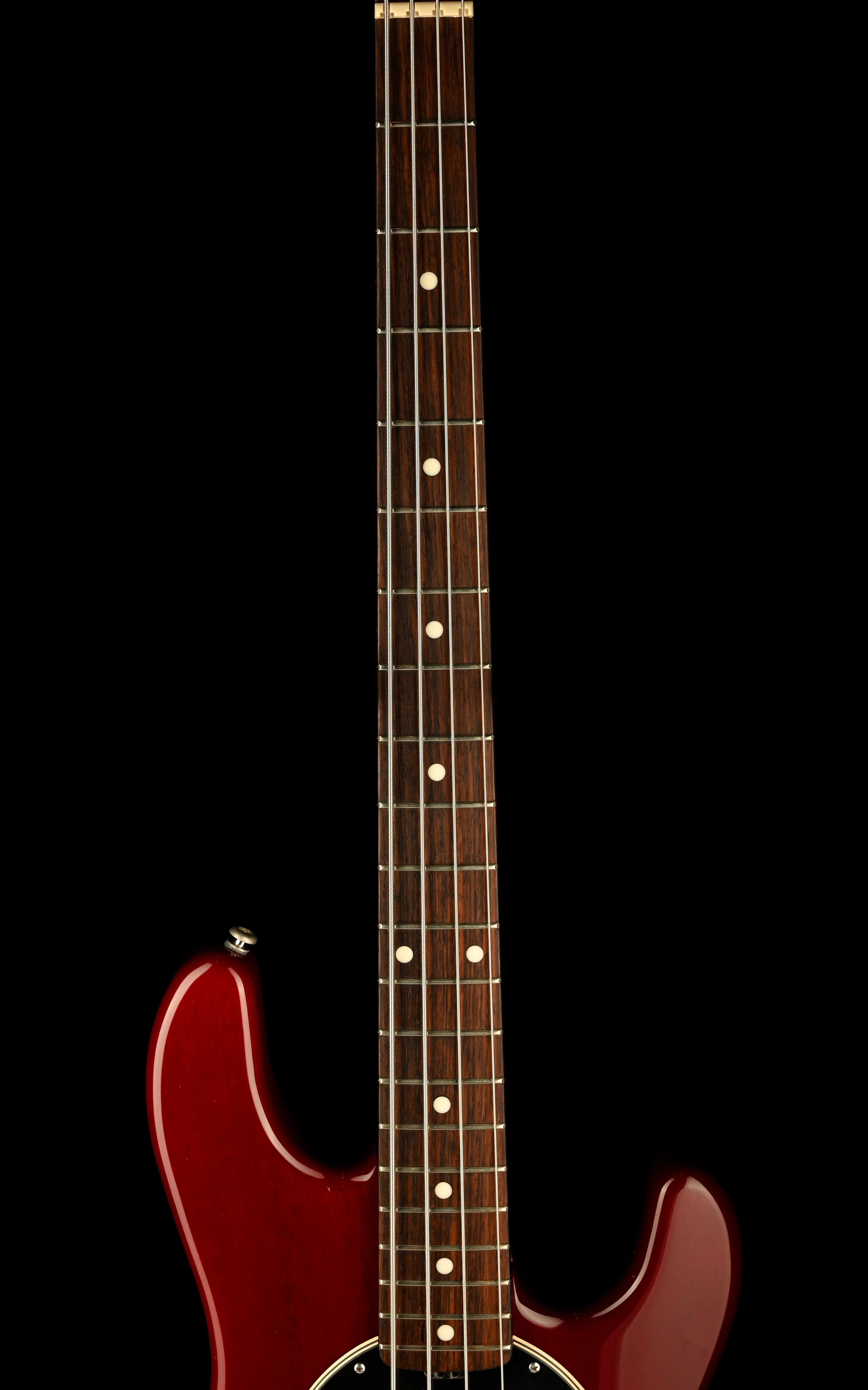 Pre Owned 2006 Ernie Ball Music Man 30th Anniversary StingRay 4 Trans Red With Case - Image 10