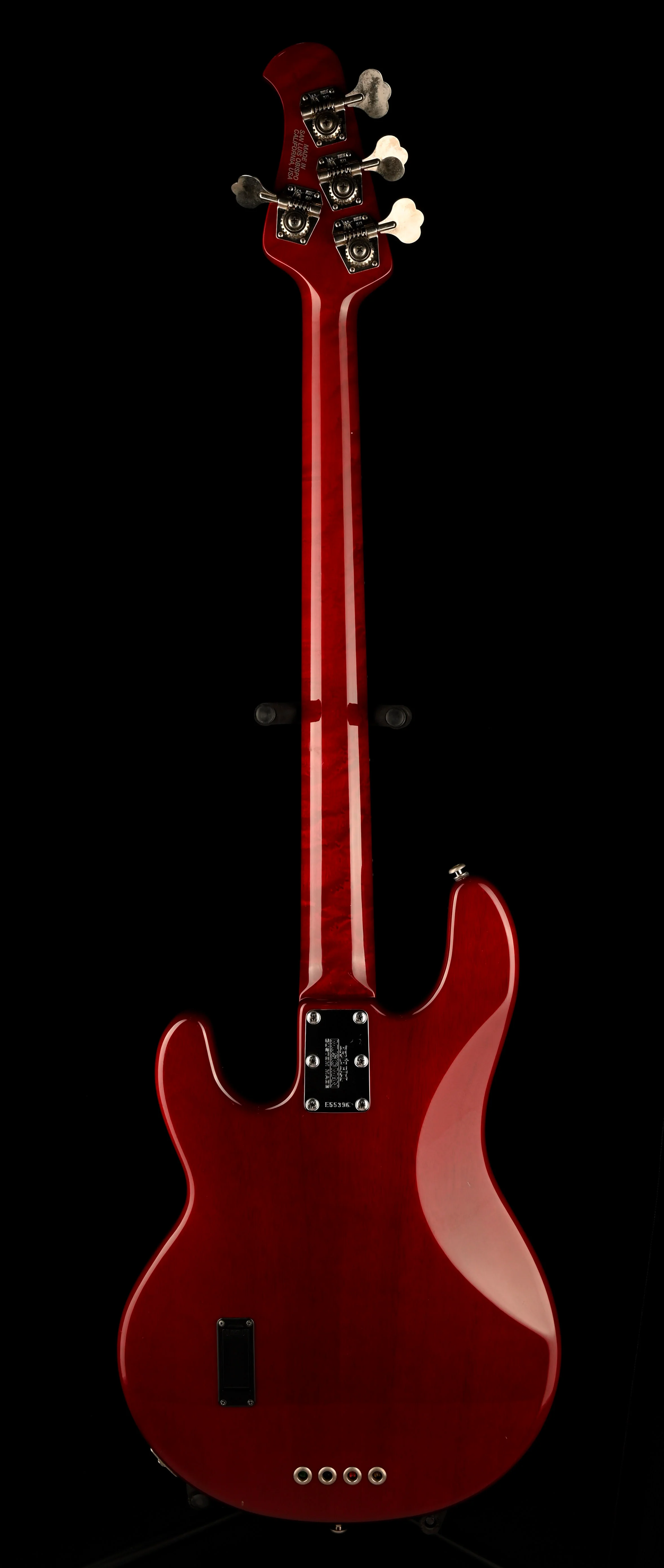 Pre Owned 2006 Ernie Ball Music Man 30th Anniversary StingRay 4 Trans Red With Case - Image 13