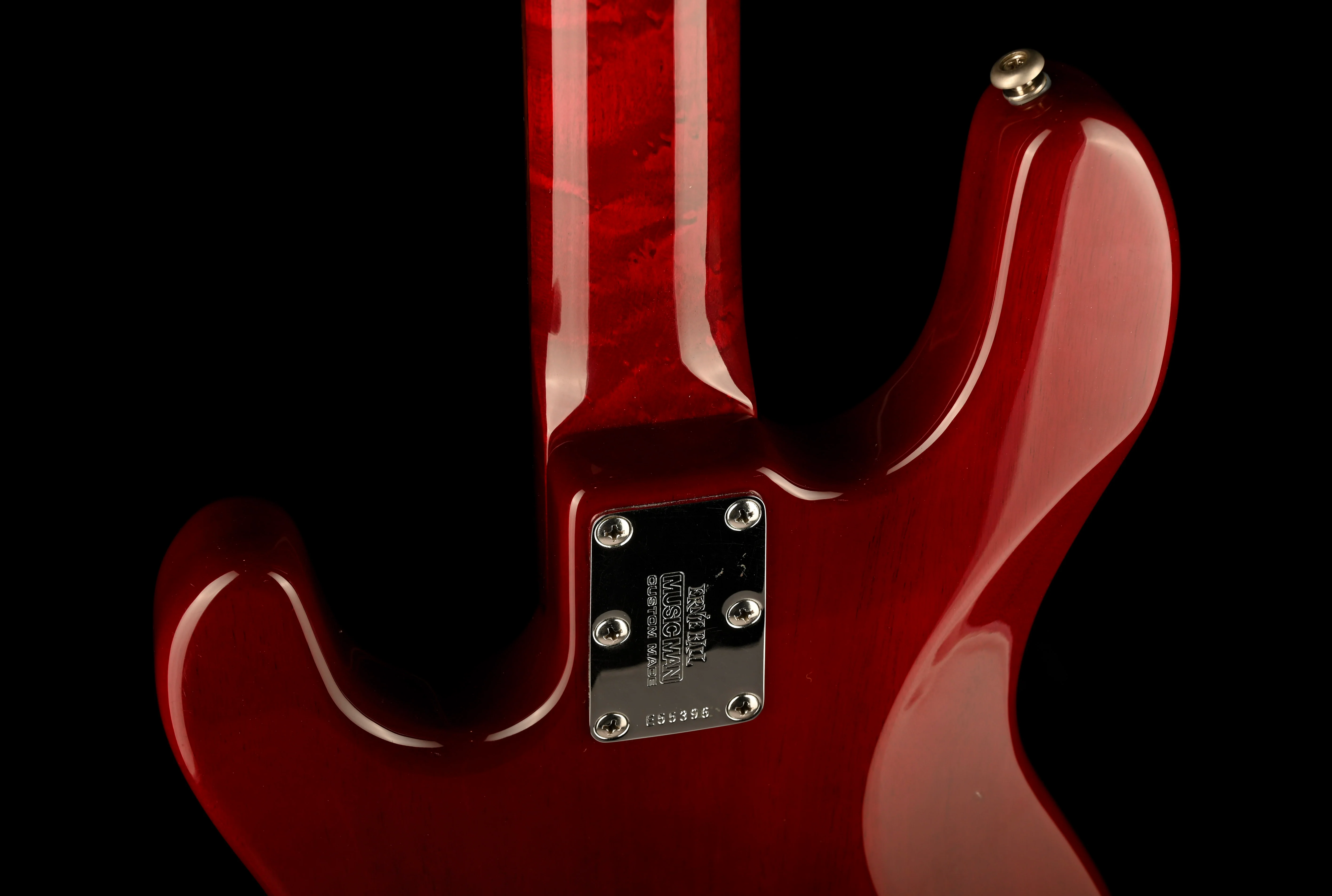 Pre Owned 2006 Ernie Ball Music Man 30th Anniversary StingRay 4 Trans Red With Case - Image 14