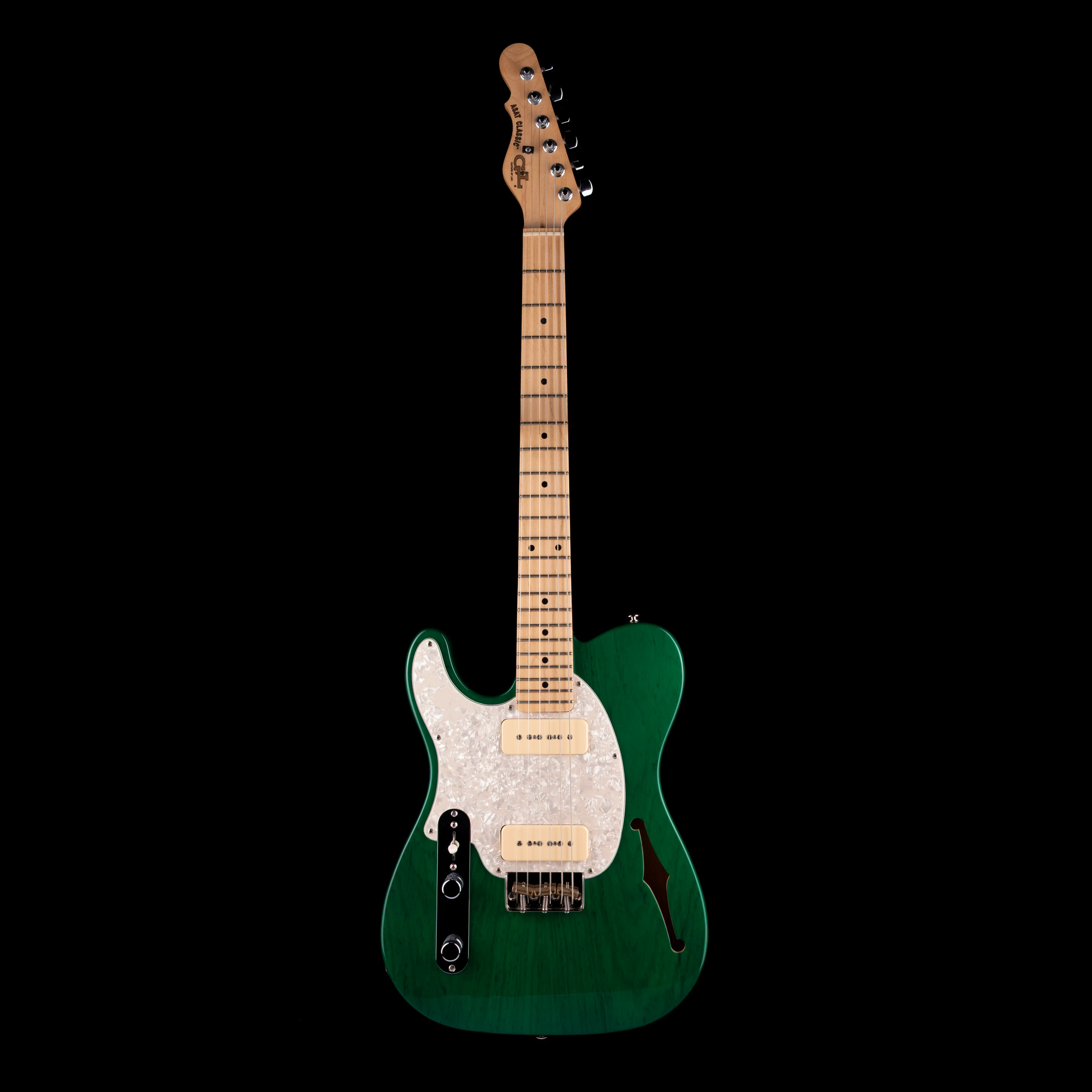 Pre Owned 2006 G&L ASAT Classic Semi-Hollow Forest Green With OHSC - Image 2