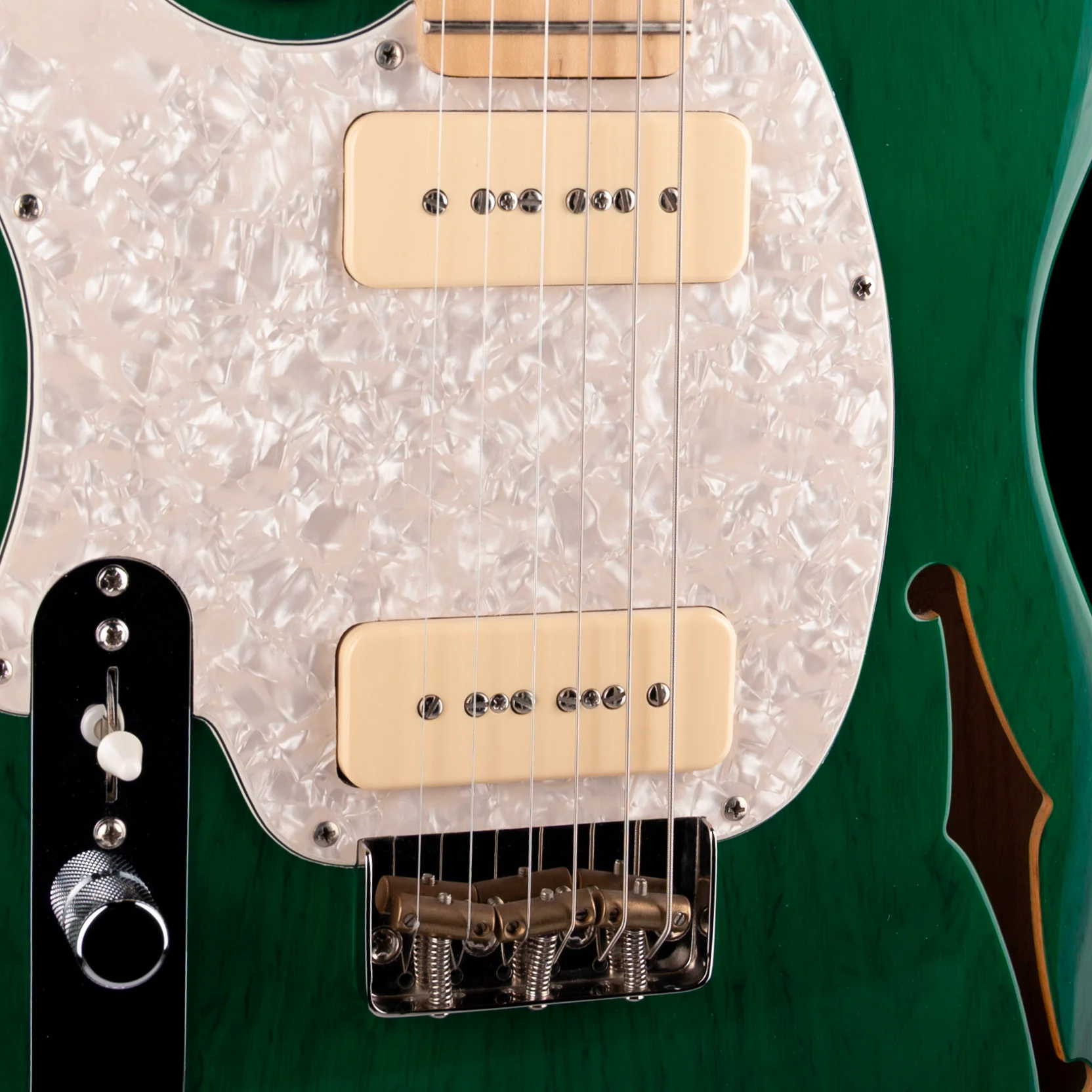 Pre Owned 2006 G&L ASAT Classic Semi-Hollow Forest Green With OHSC - Image 4